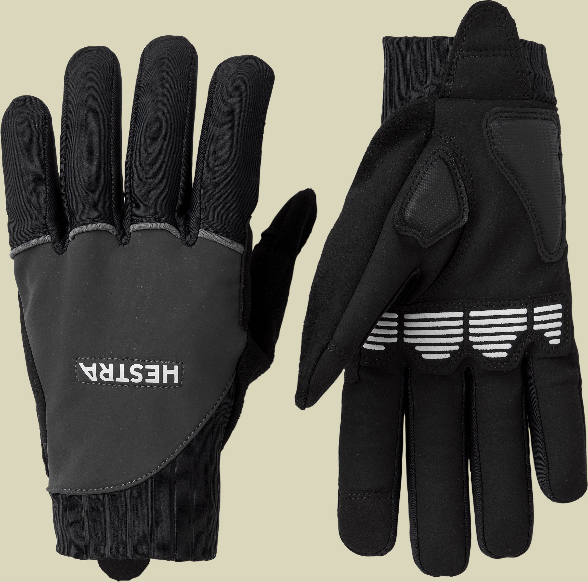 Bike Reflective Long 5-finger Größe 7 Farbe dark grey