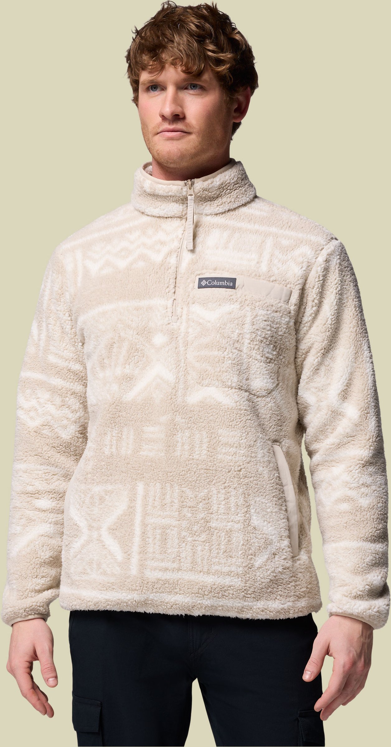 Rugged Ridge High Pile Half Zip Men XL braun - Farbe dark stone deschutes days