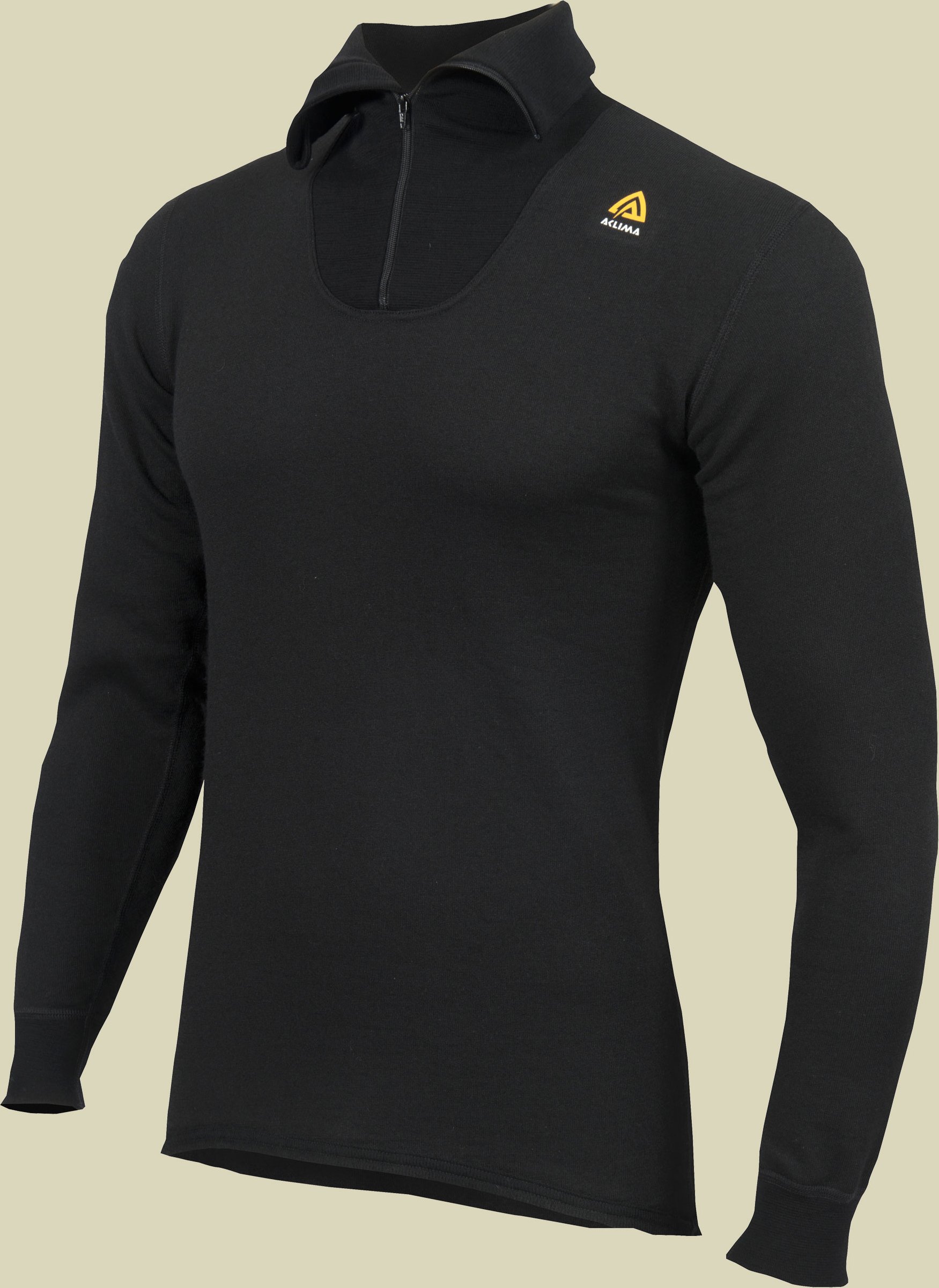 Hotwool Polo with Zip Unisex Größe XL Farbe jet black