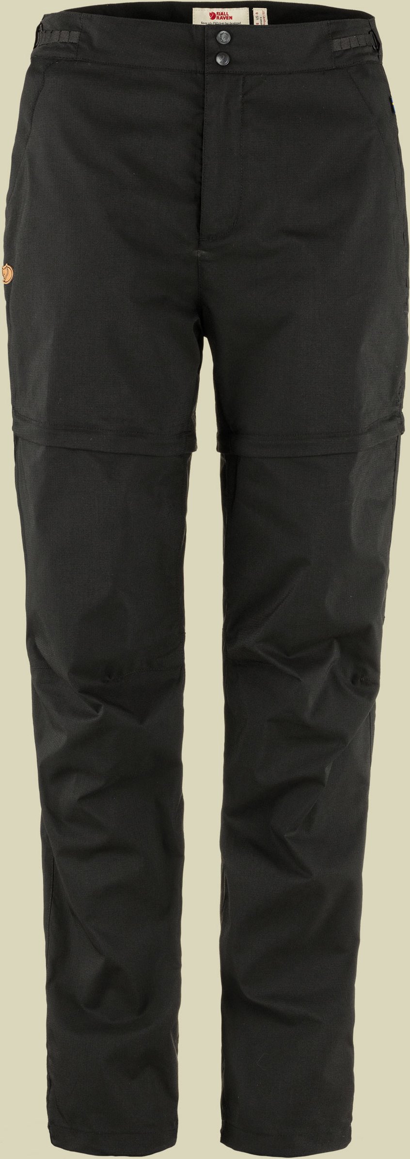 Abisko Hike Zip-off Trousers Women 44 schwarz - black