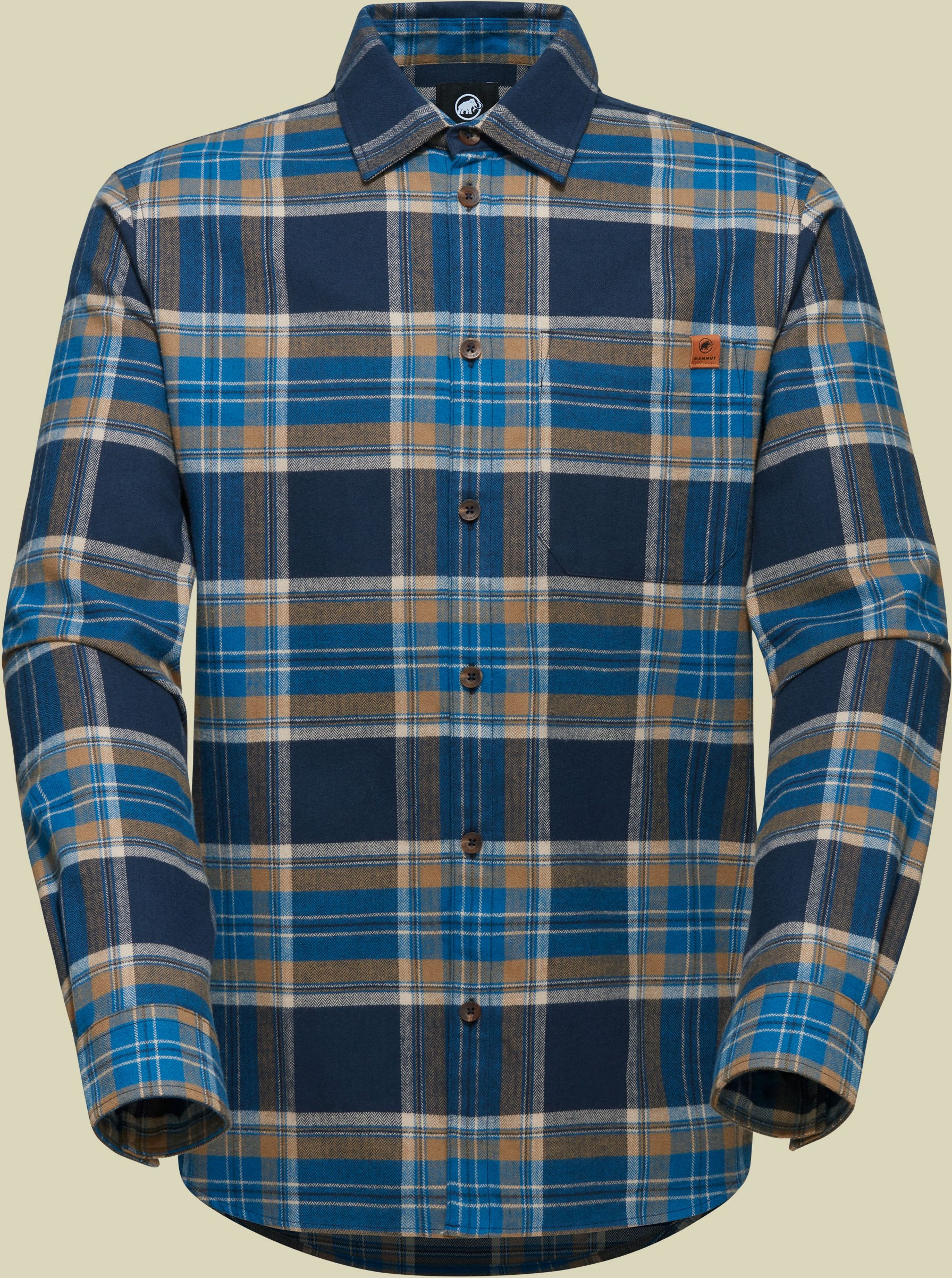 Trovat Longsleeve Shirt Men blau M - Farbe marine-deep ice