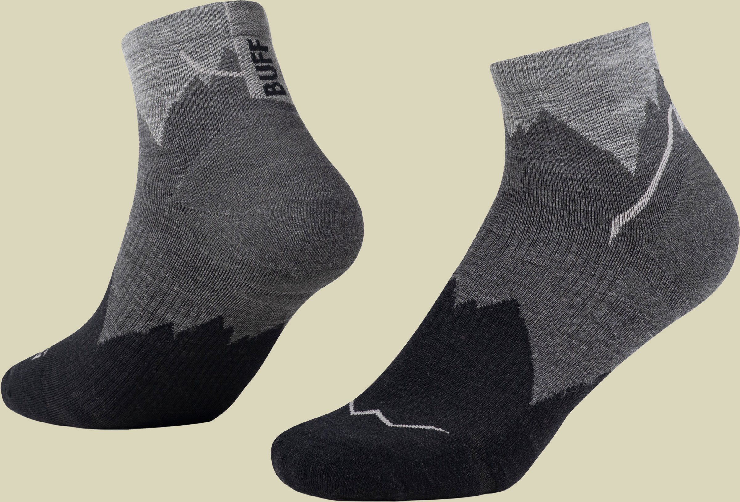Thumbnail - Merino Lighweight Quarter Socken L (42-44) schwarz - LWQ3 black