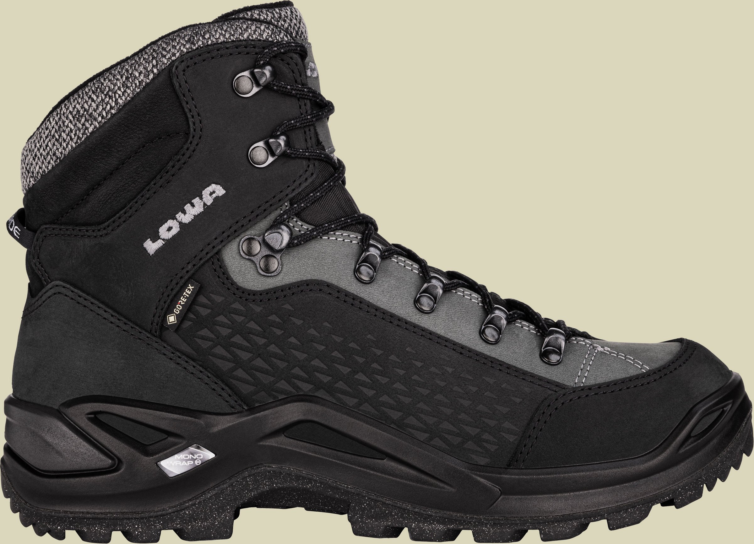 Renegade Warm GTX Mid Men UK 12 schwarz - schwarz/grau