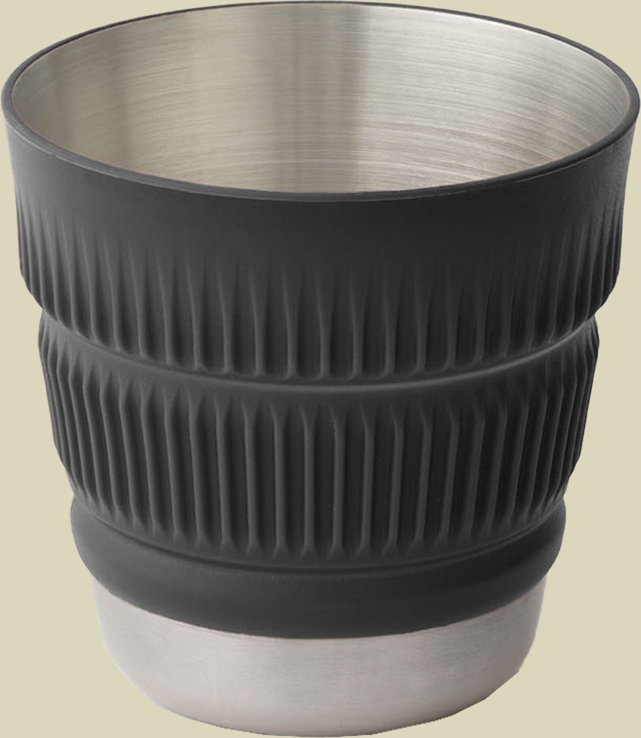 Detour Stainless Steel Collapsible Mug 475ml schwarz - beluga black