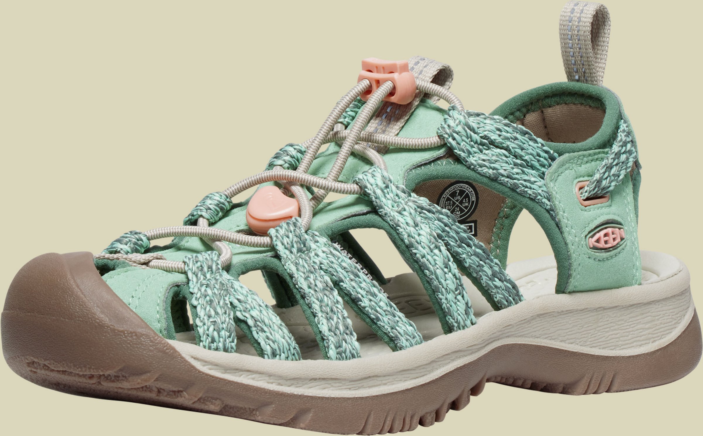 Whisper Women grün UK 7,5 - granit green/peach parfait