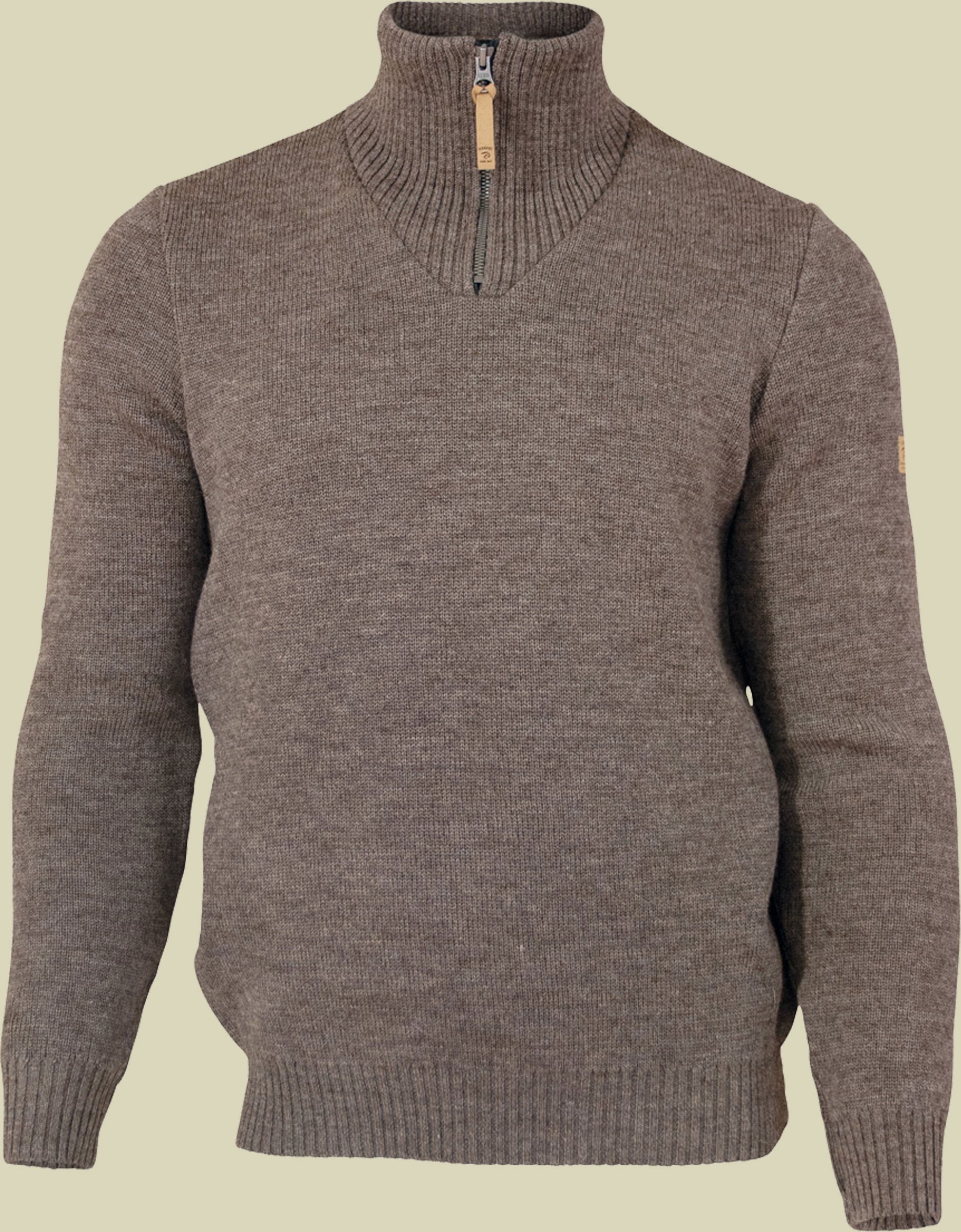 Thumbnail - NLS Elm Half Zip Men Größe L Farbe nutmeg