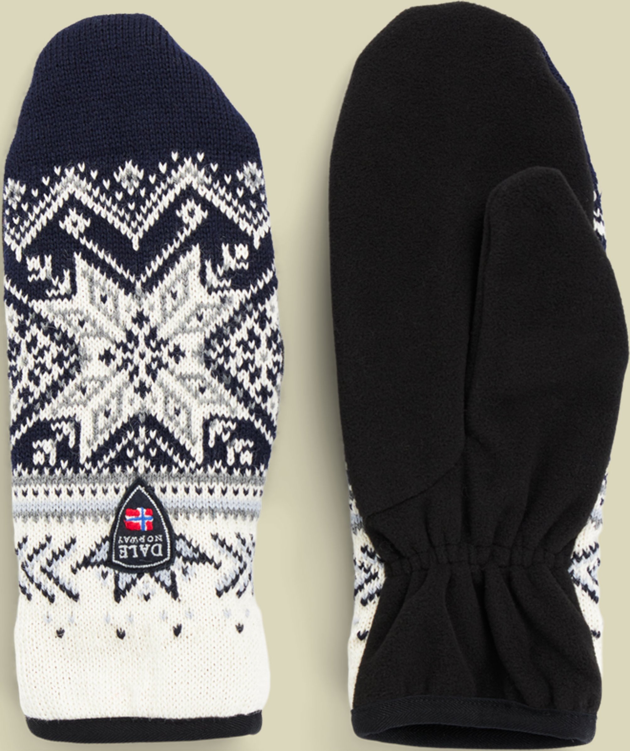 Vail Polar Mittens S beige - Farbe offwhite marine midnightnavy