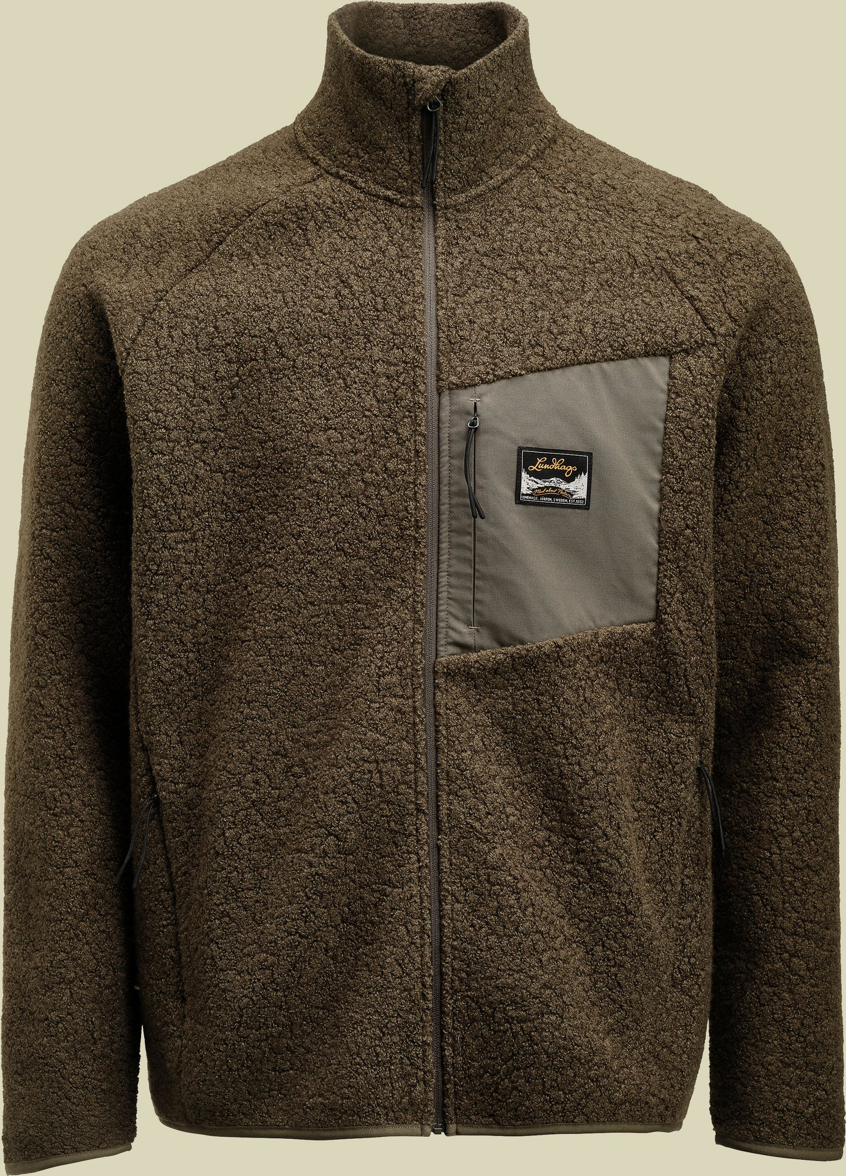 Flok Wool Pile Men grün XL - Farbe forest green