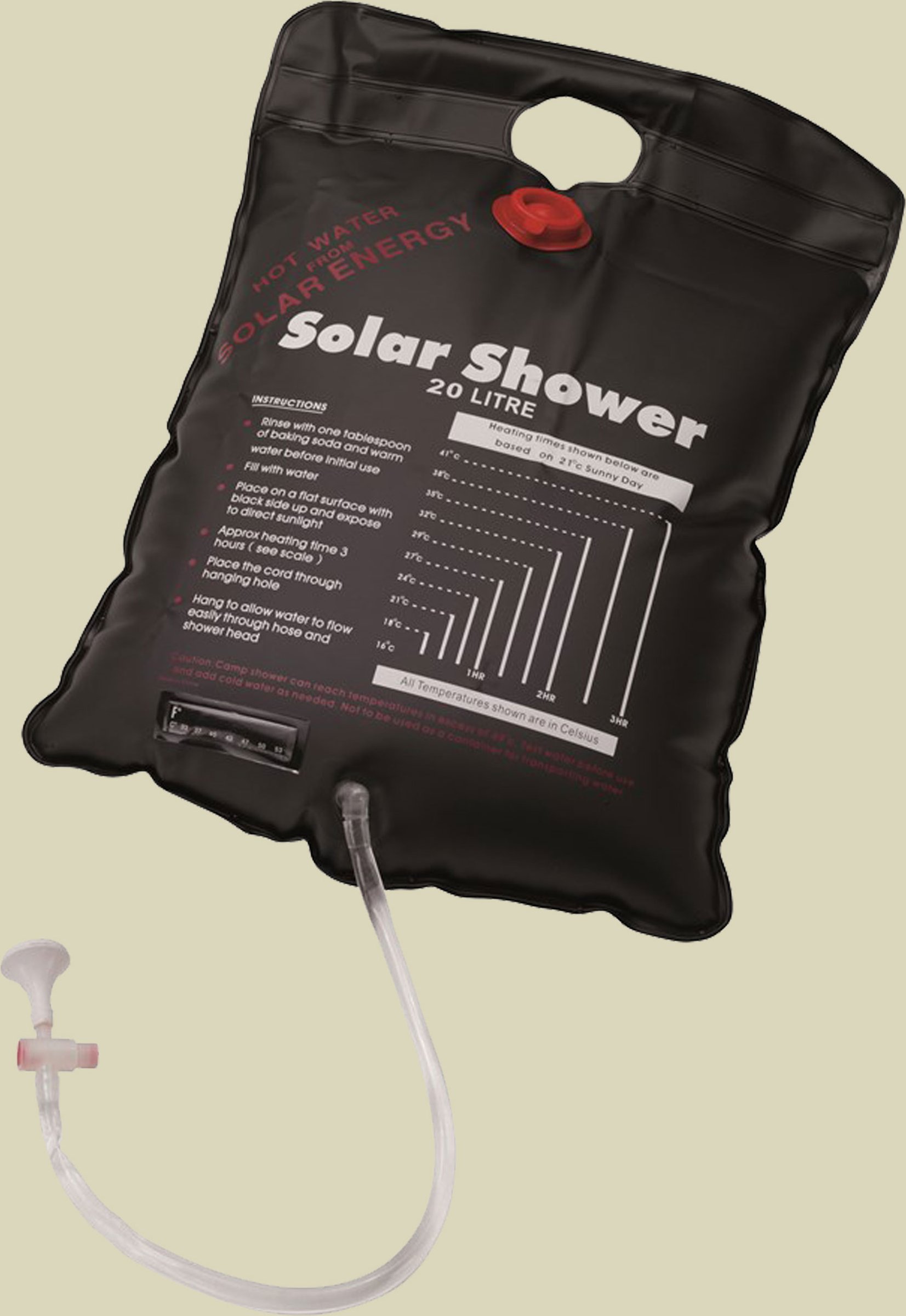 Solar Shower Volumen: 20 Liter