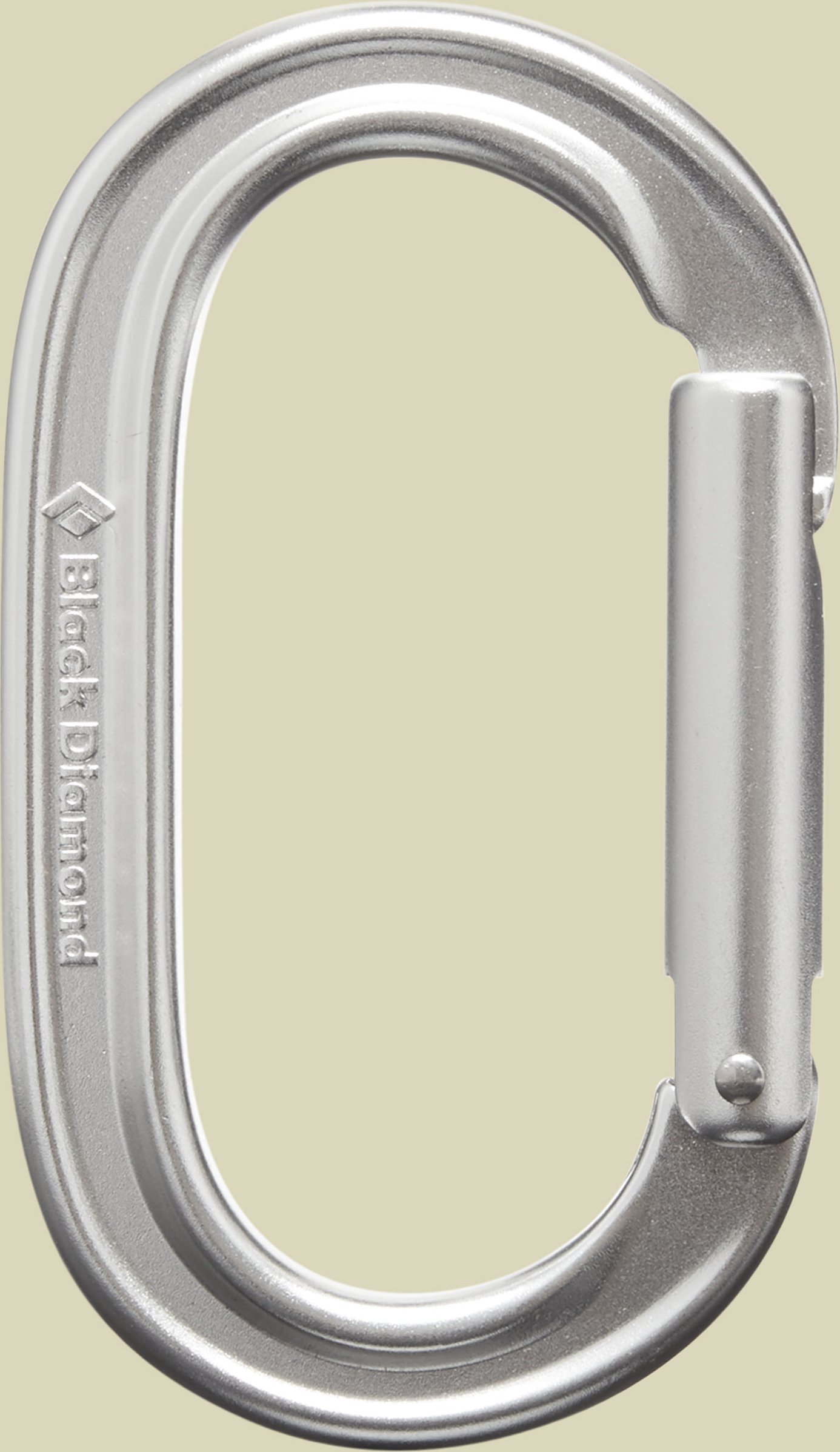 Oval Keylock Karabiner one size grau - polished