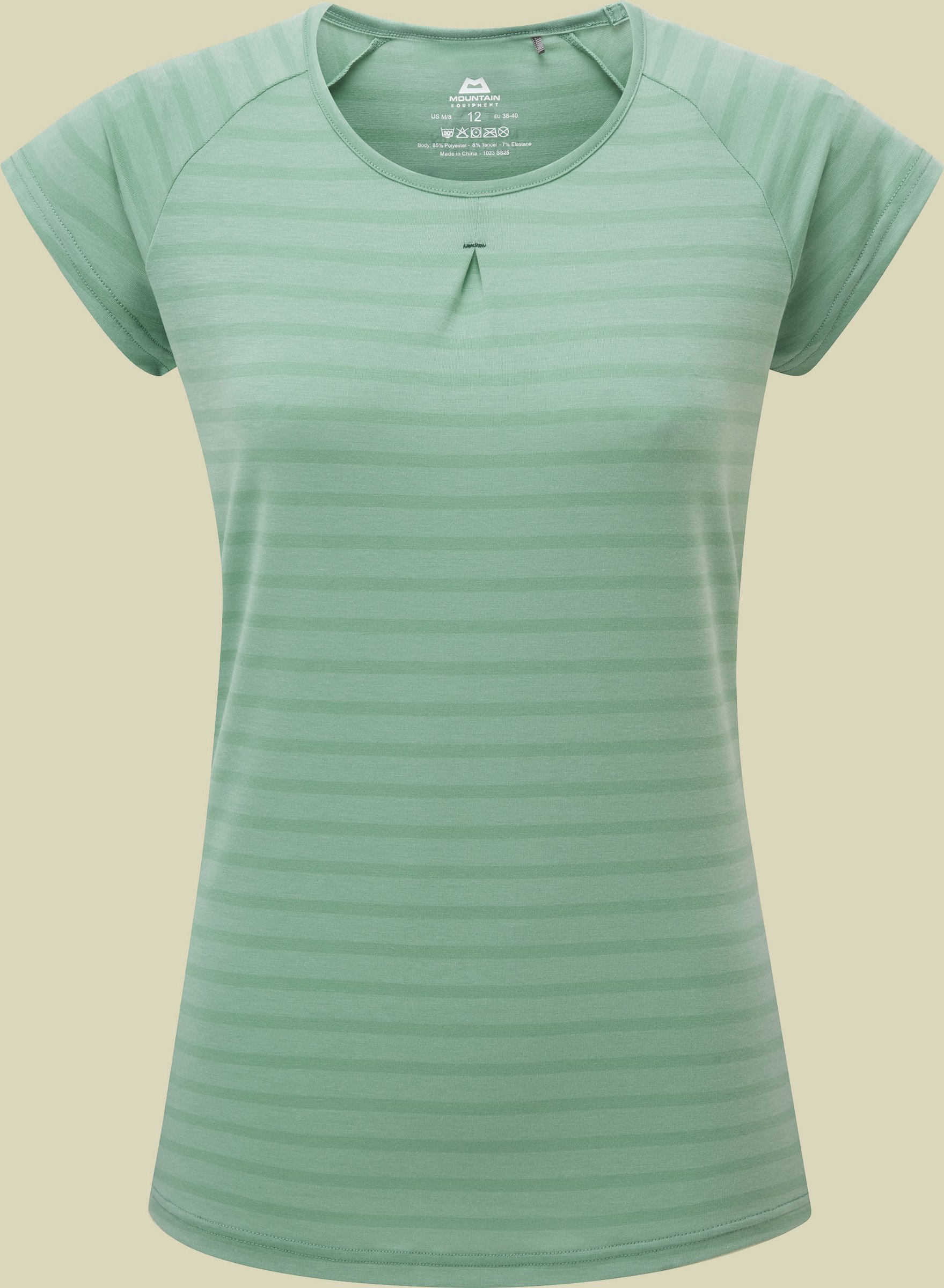 Equinox Tee Women L/14 grün - lichen stripe