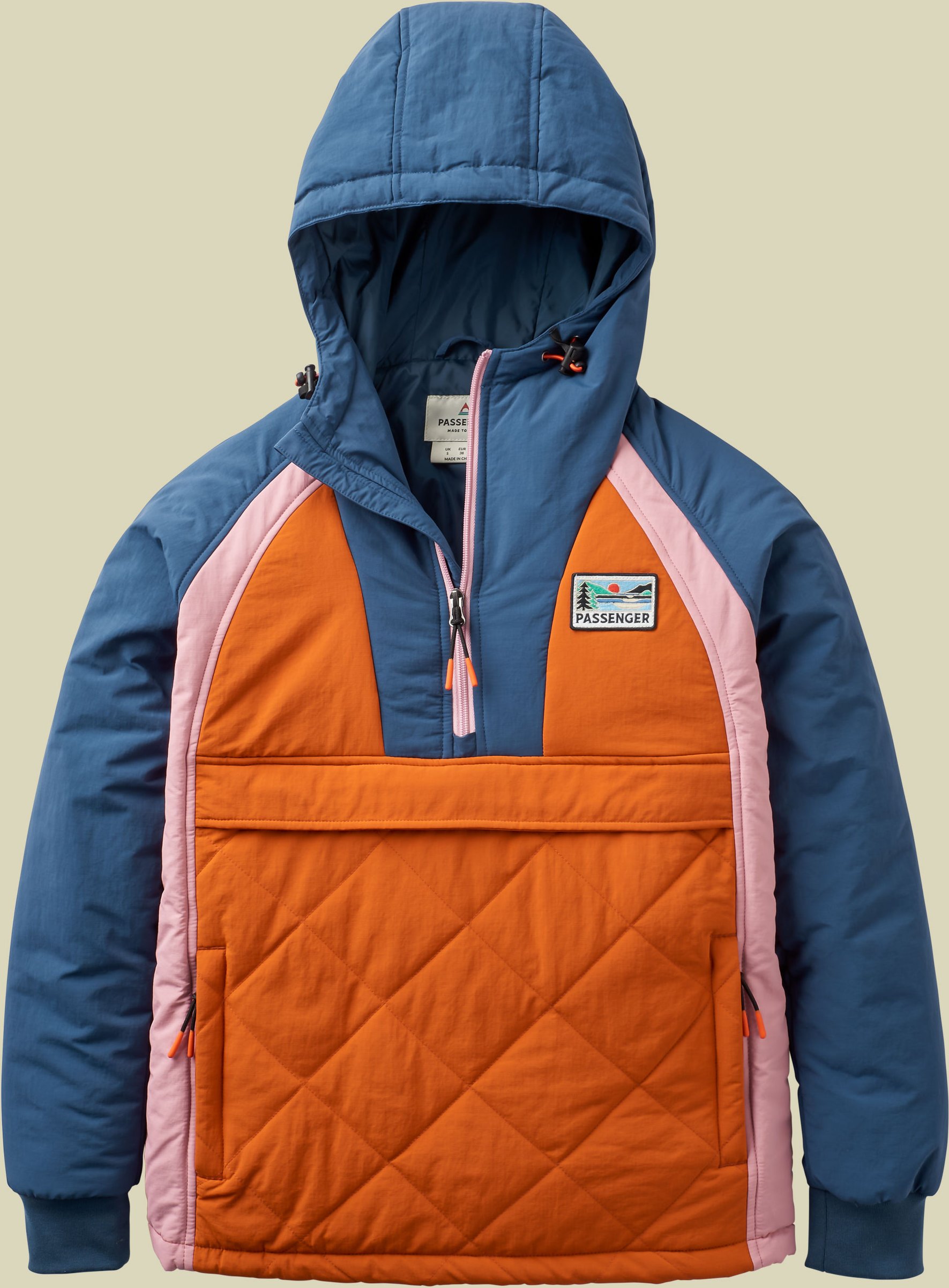 Ocean 2.0 Insulated 1/2 Zip Jacket Women S orange - dark denim/sunset orange