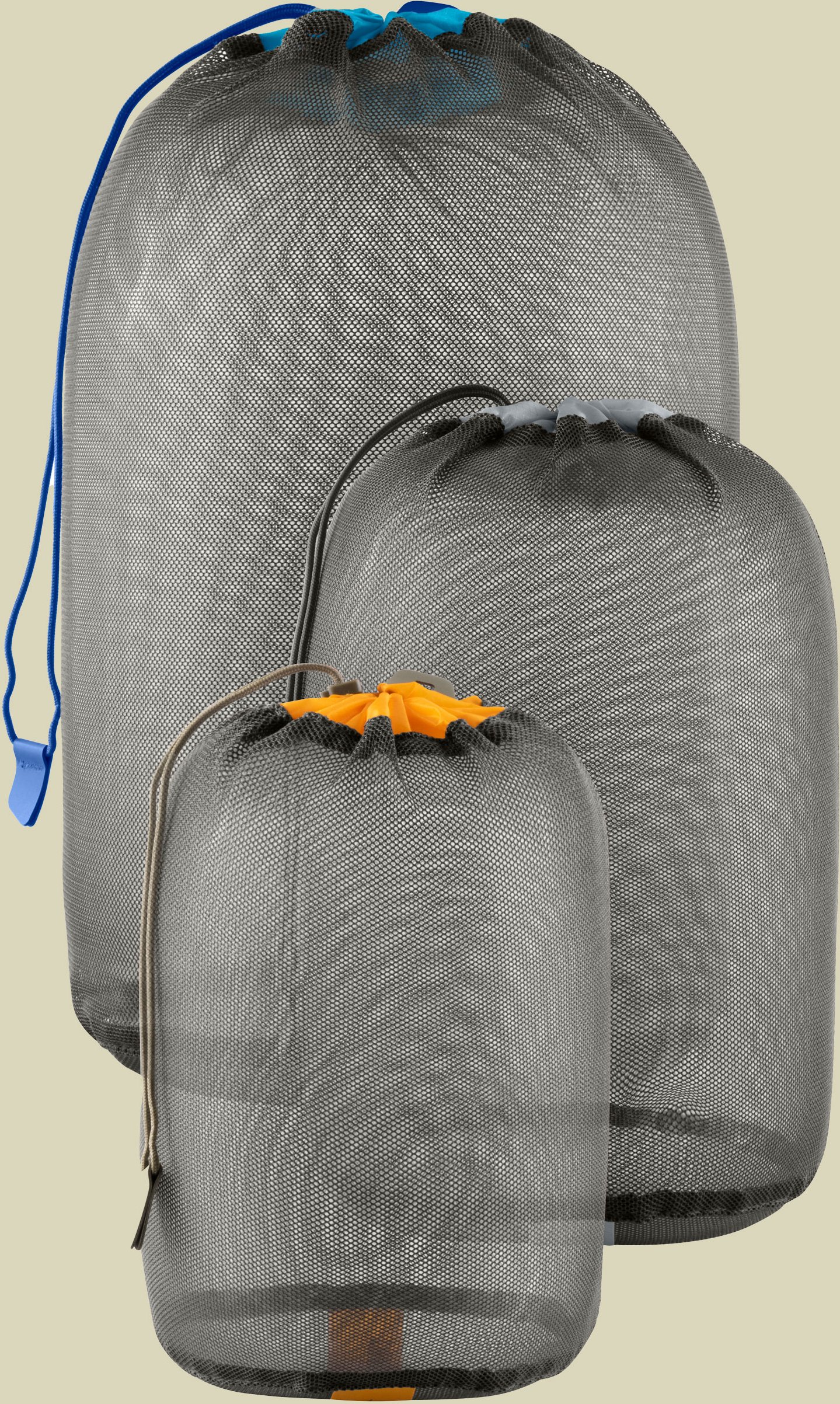 Mesh Stuff Sack Set grau - beluga 3,5,8L multi-colour