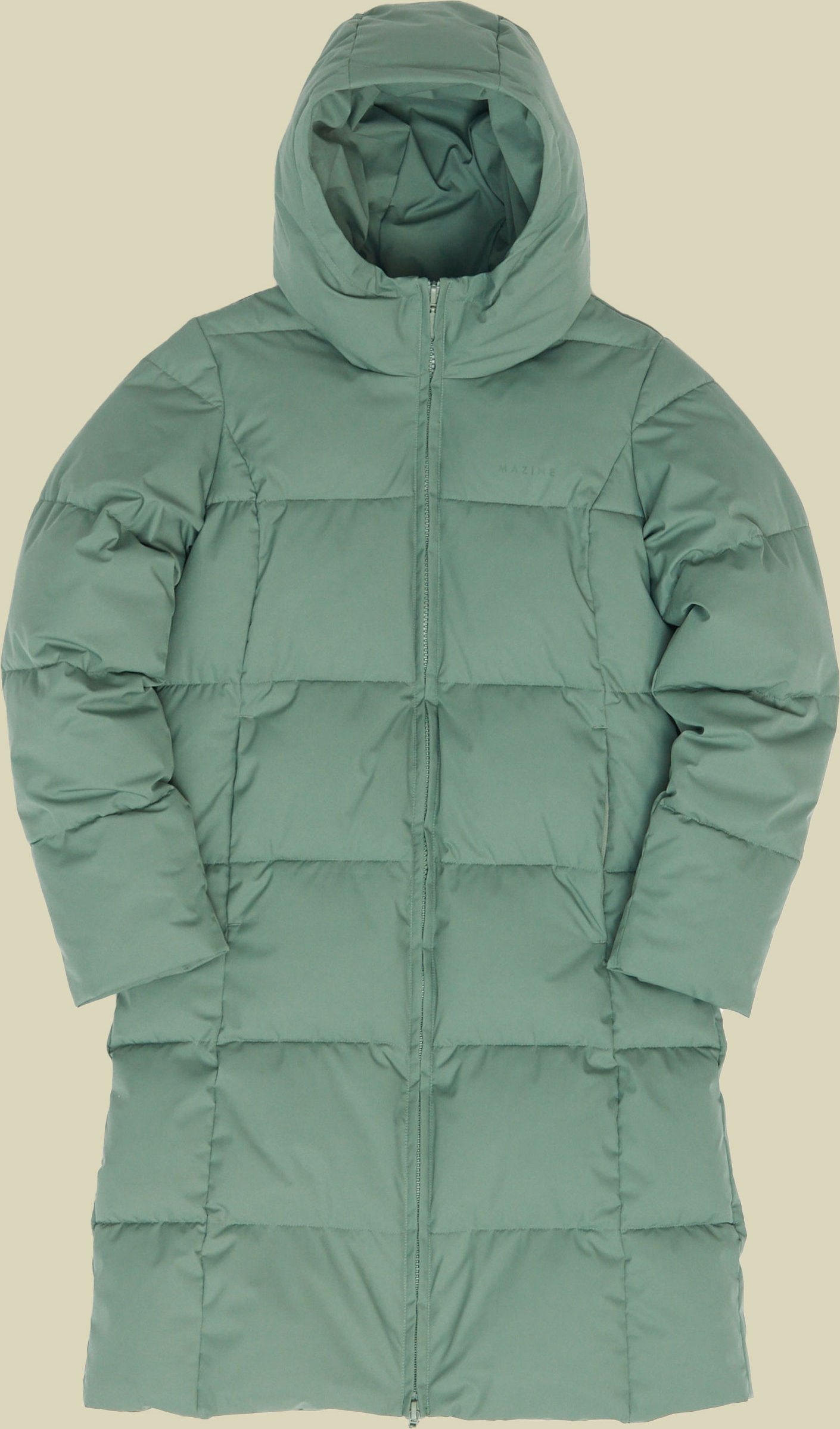 Basic Puffer Coat Women M grün - Farbe jade