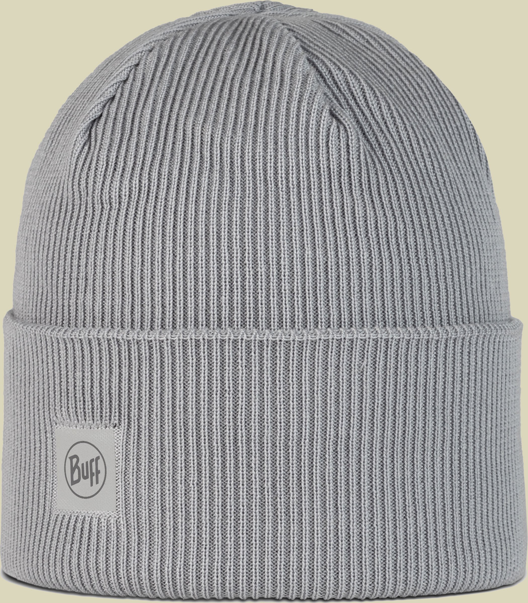 Crossknit Beanie grau one size - solid light grey