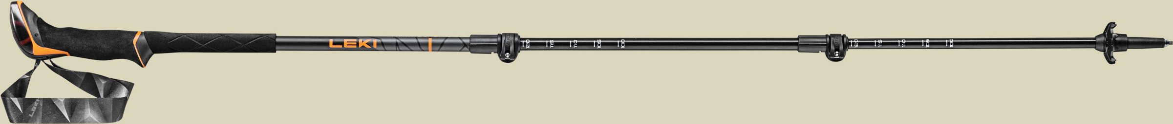 Thumbnail - Makalu Lite Länge 100 - 135 cm Farbe orange - black - dark anthracite