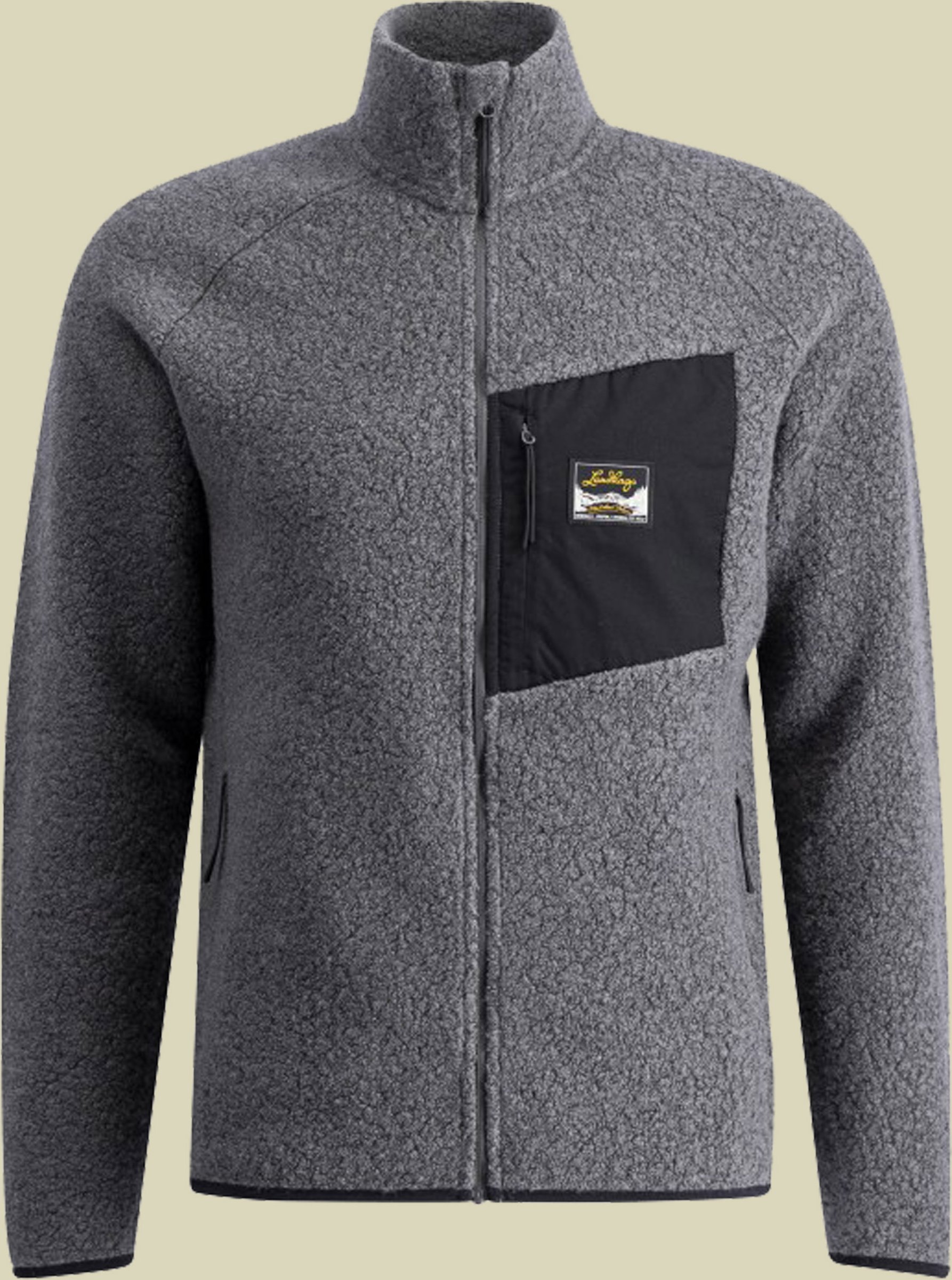 Flok Wool Pile Men grau S - Farbe granit