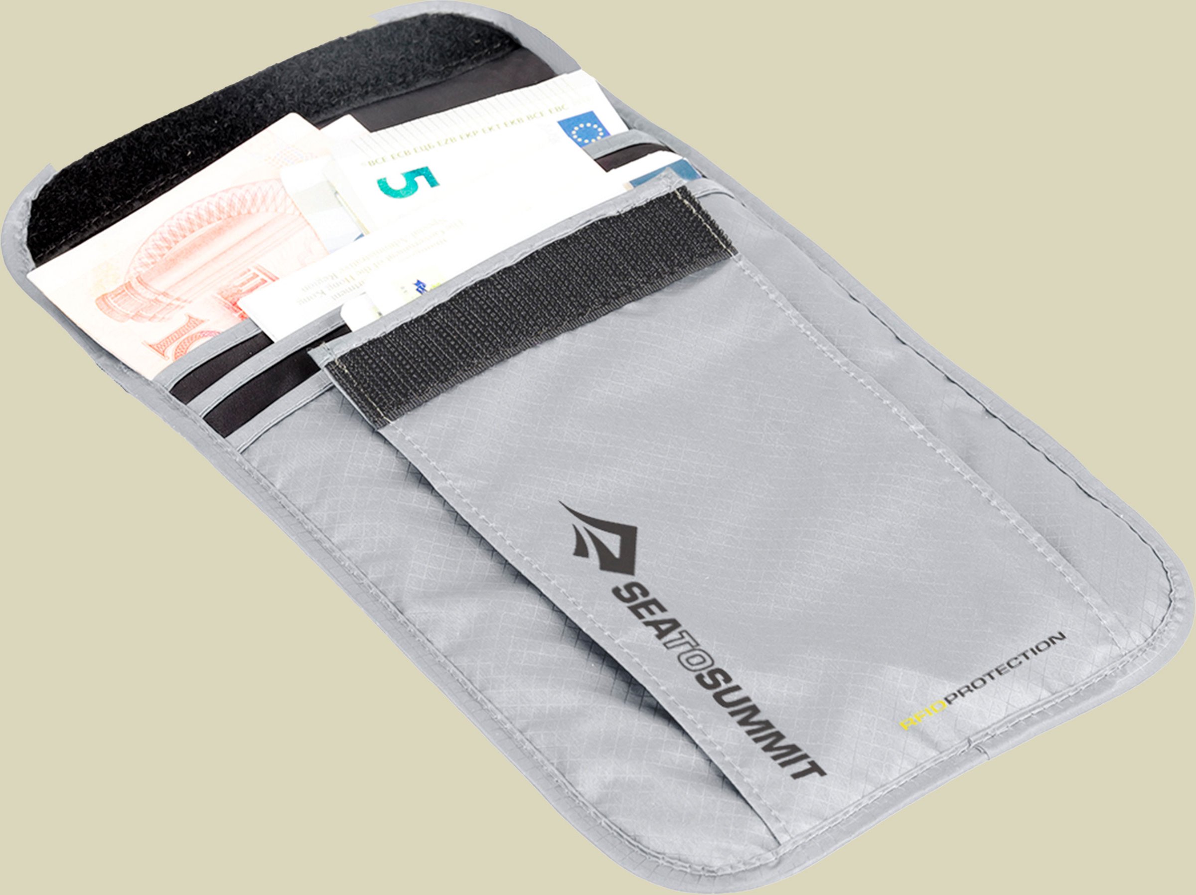 Neck Wallet RFID one size grau - Farbe high rise