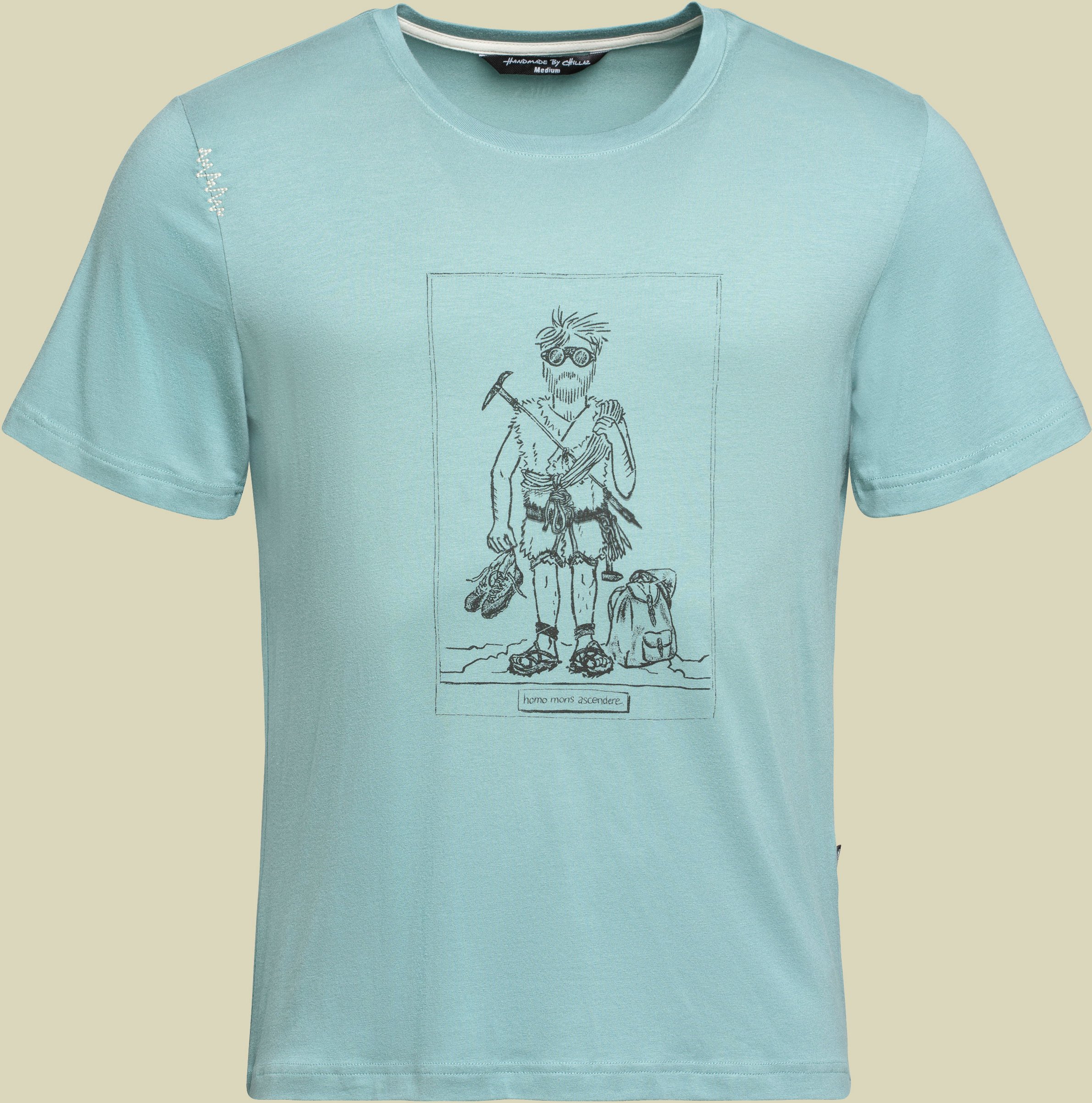 Homo Mons Ascendere T-Shirt Men L blau - arctic