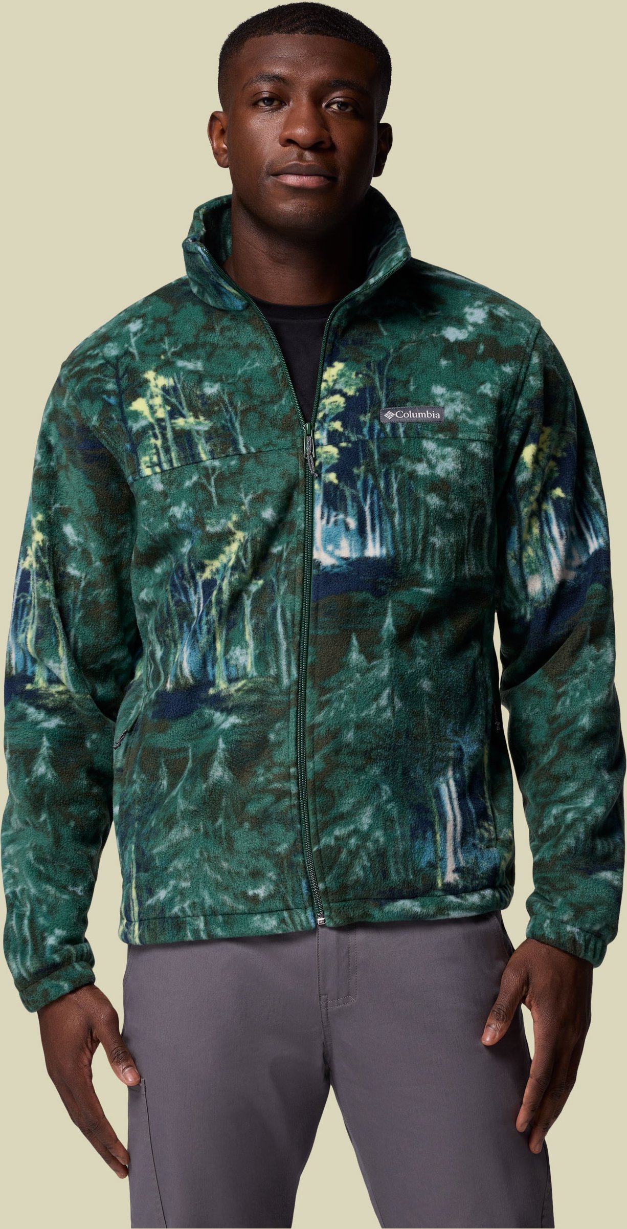 Steens Mountain Printed Jacket Men grün 2 S - Farbe rain forest deschutestrees