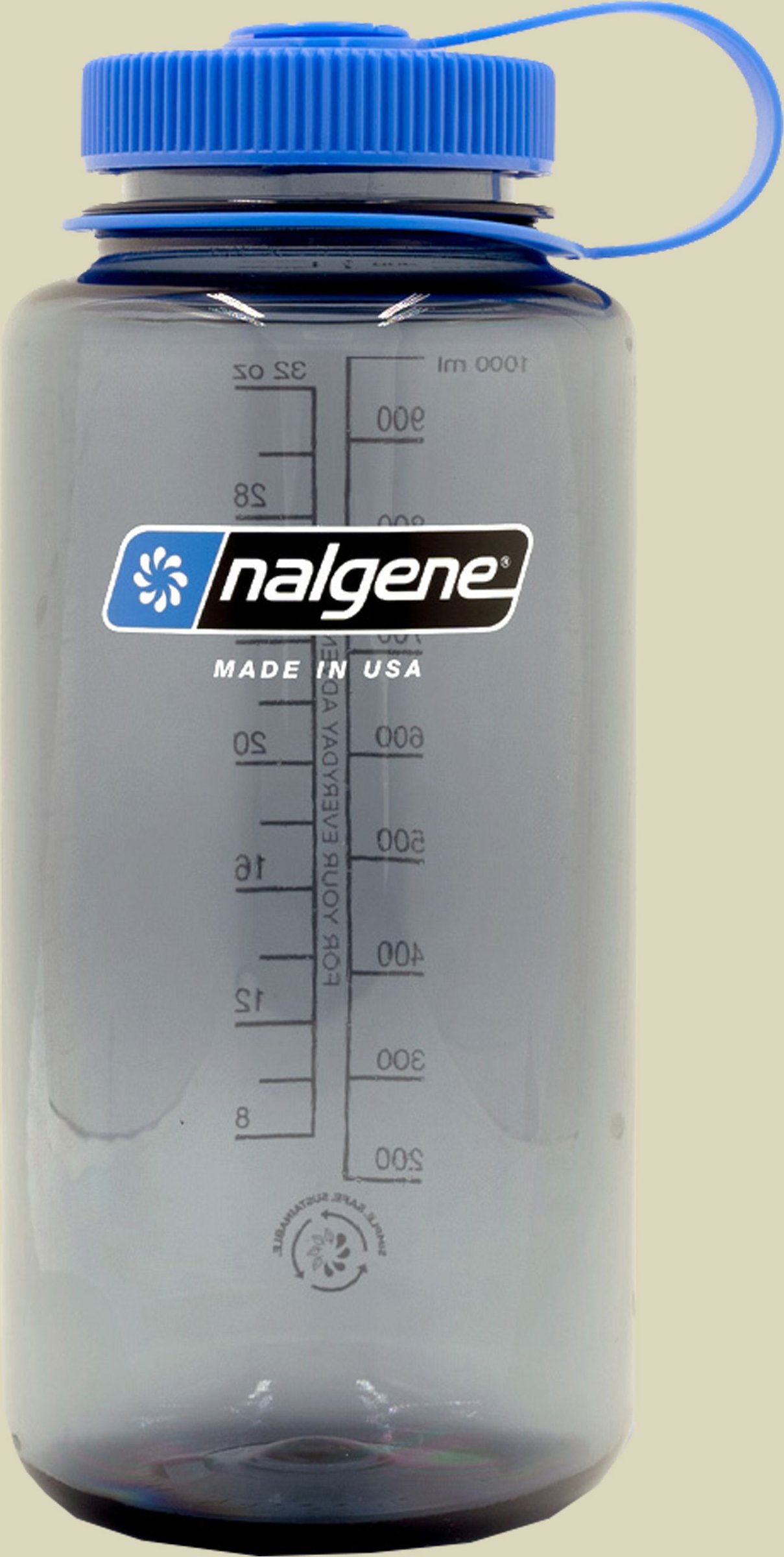 Nalgene Weithalsflasche WH Sustain Volumen 1000 Farbe grau