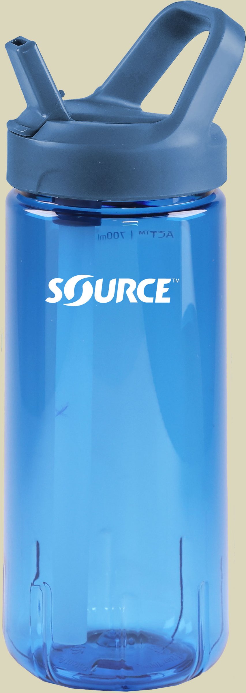 ACT Tritan single wall mit Trinkhalm 0,70 L blau - bayou blue