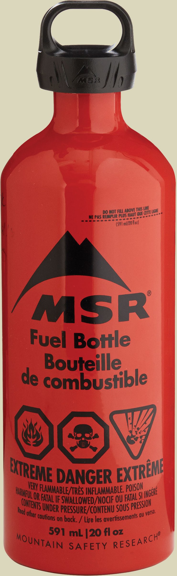MSR Brennstoffflasche CRP Cap Volumen 590 Farbe rot