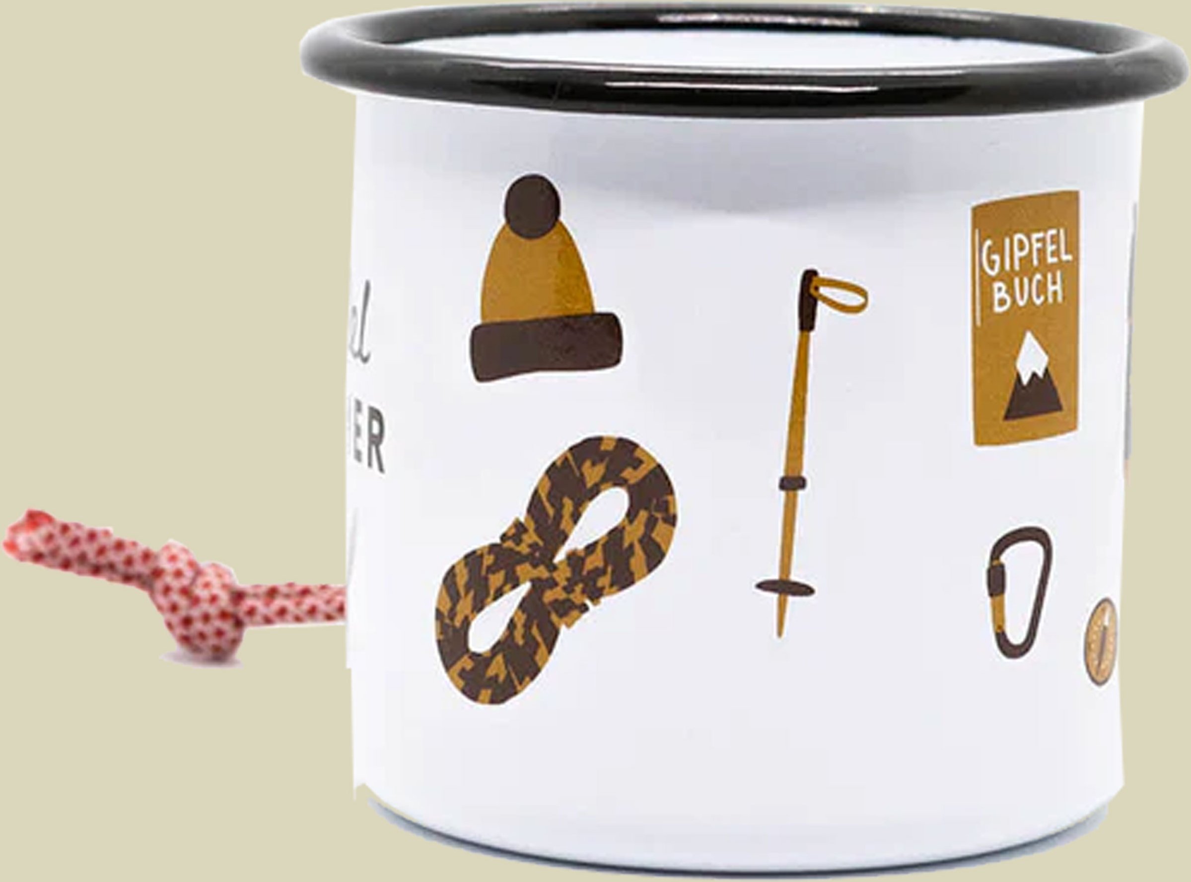 Emaille Becher Gipfelstürmer 350 ml