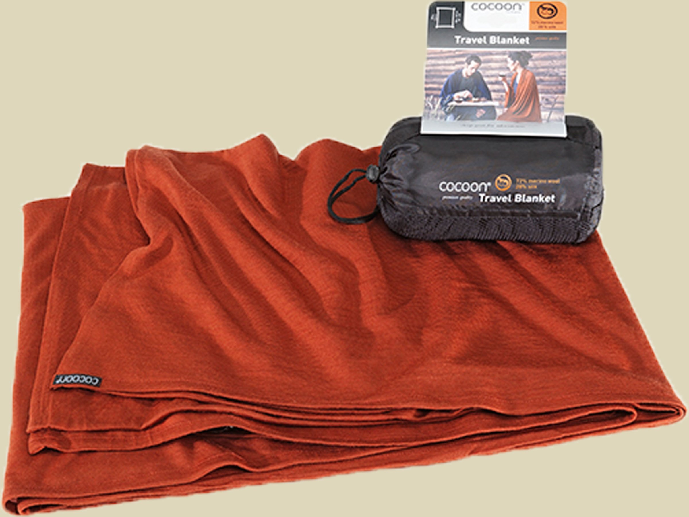 Travel Blanket Maße: 180 x 140 cm Farbe: dark terracotta