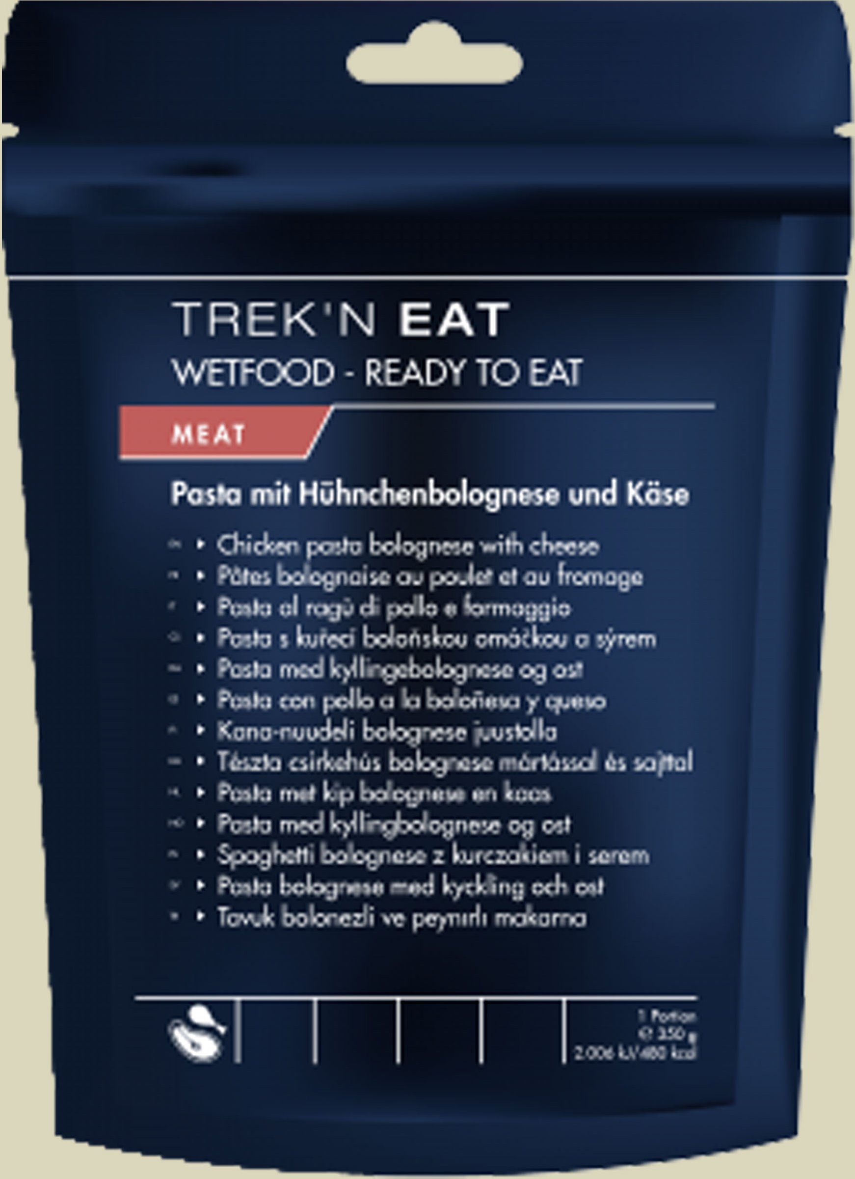 Pasta mit Hühnchenbolognese und Käse-RTE one size 350g