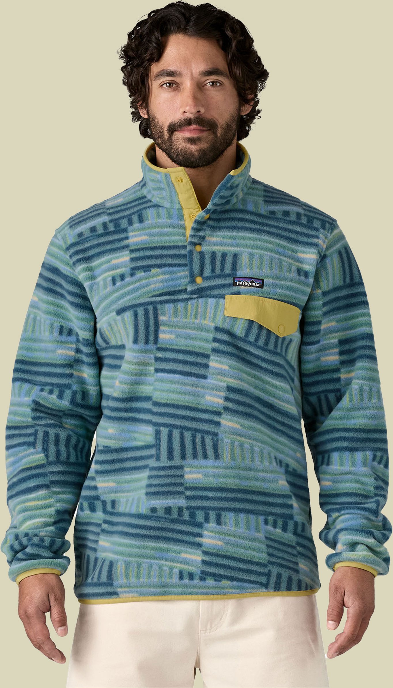 Lightweight Synch Snap-T Pullover Men mehrfarbig 2 Größe S - Farbe quilty fitz/wetland blue