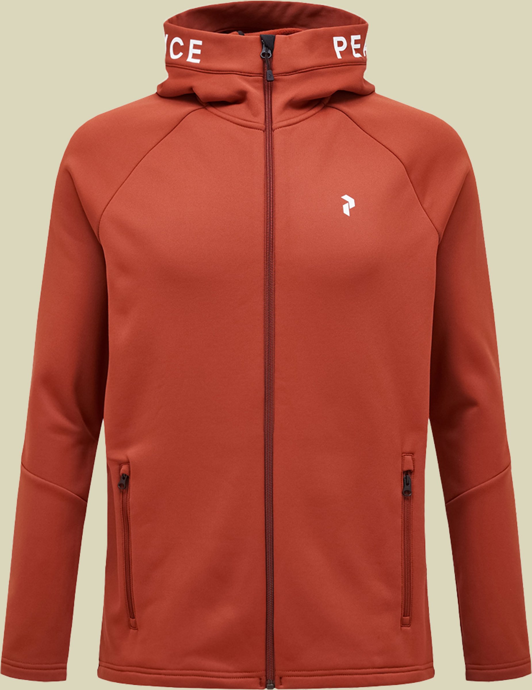 Rider Zip Hood Men M orange - spiced