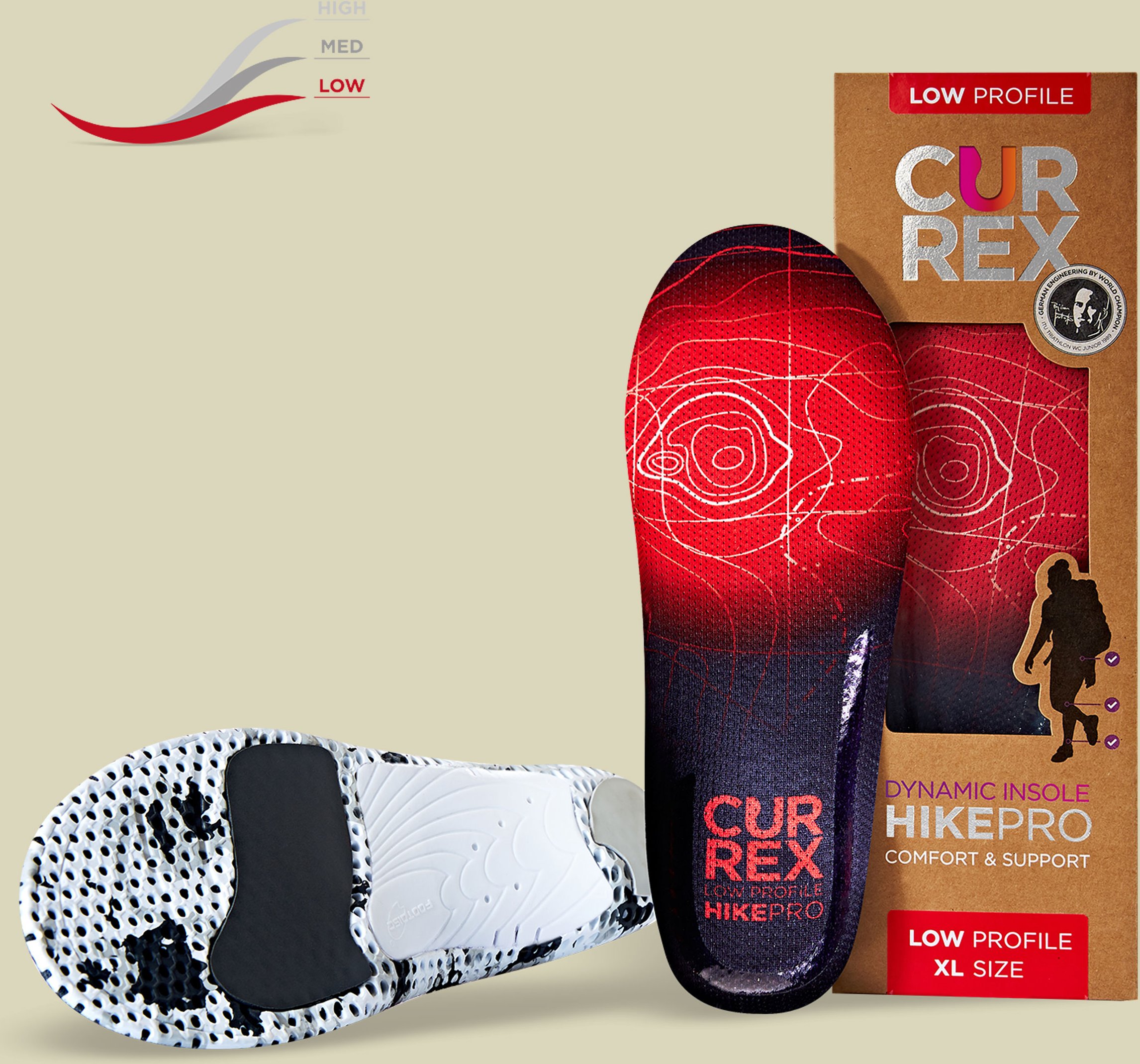 HikePro Low Größe XS Farbe rot