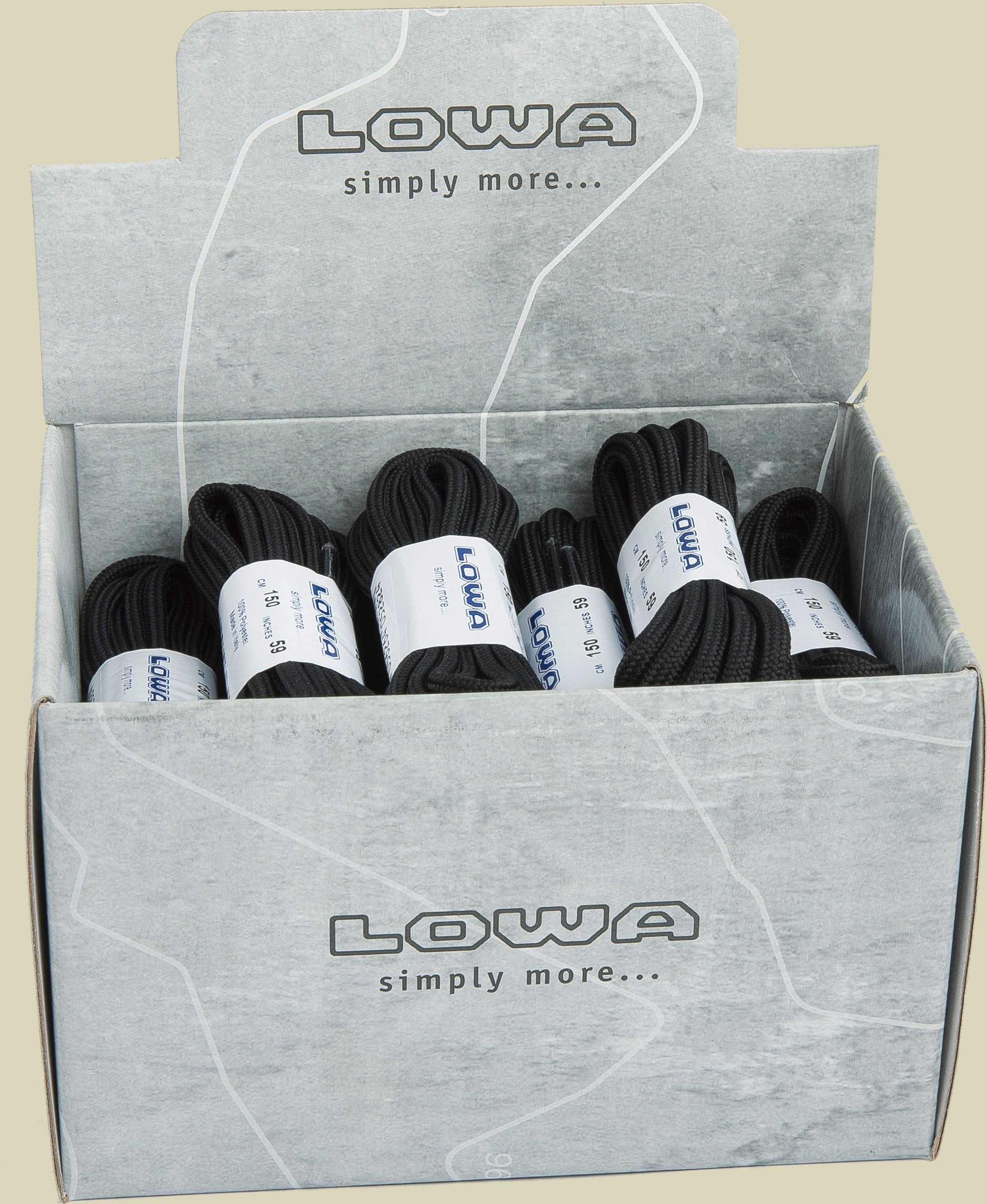 Lowa ATC Mid + Low Laces schwarz 160 cm