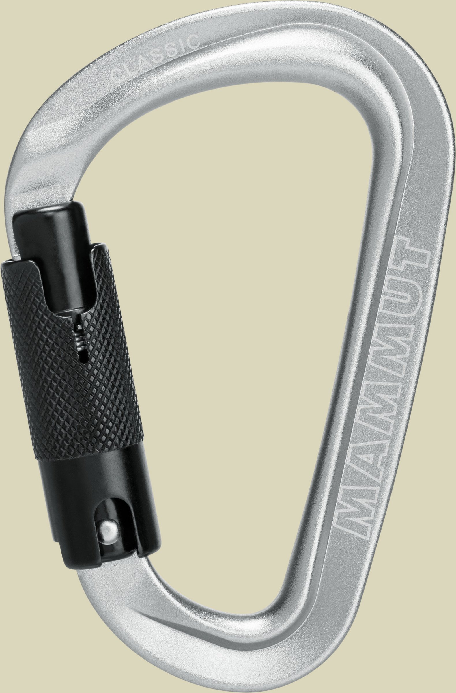 Classic HMS Twistlock Plus Carabiner Größe one size Farbe light grey