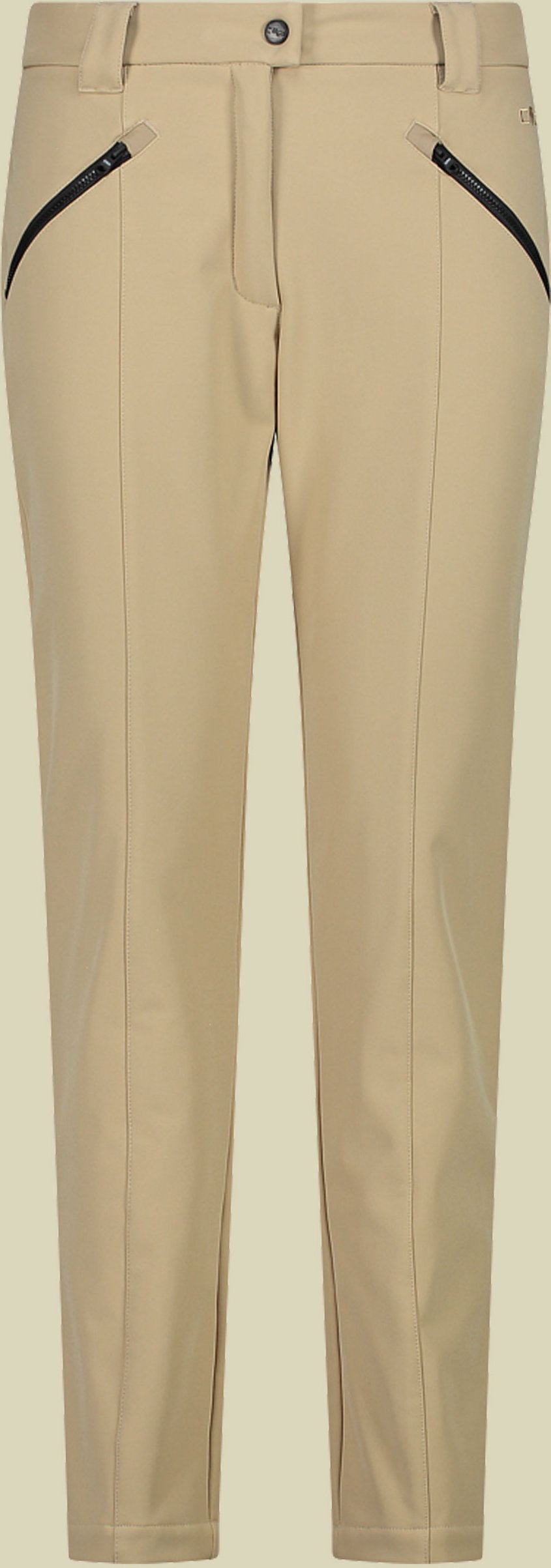 Woman Long Pant 44 braun - Farbe sesamo