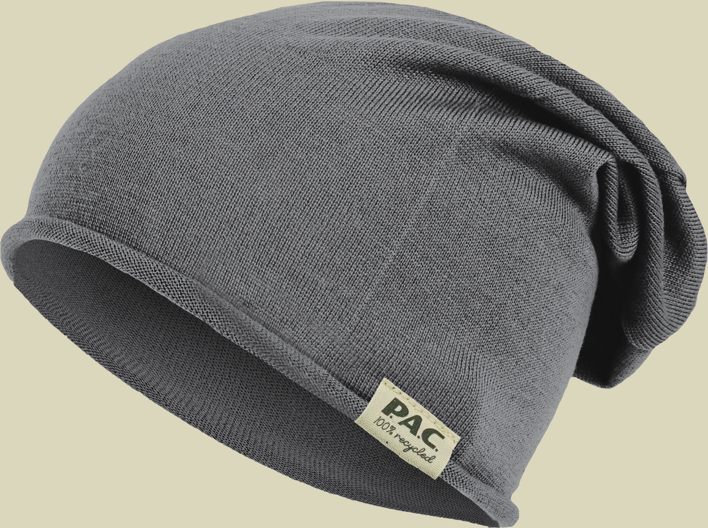 Thumbnail - PAC Nature Merin Beanie one size grau - grey