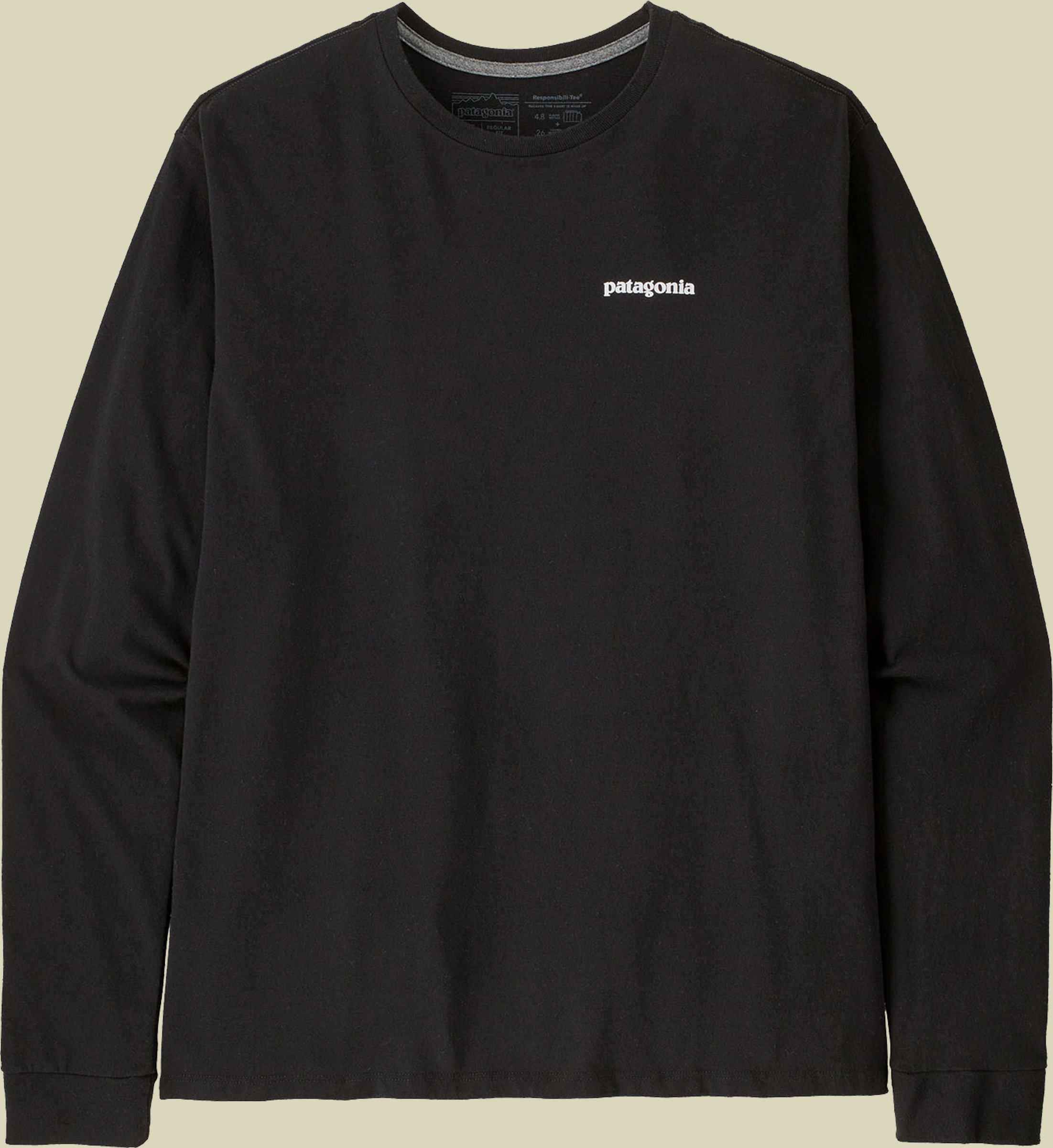 L/S P-6 Logo Responsibili-Tee Men schwarz M - black