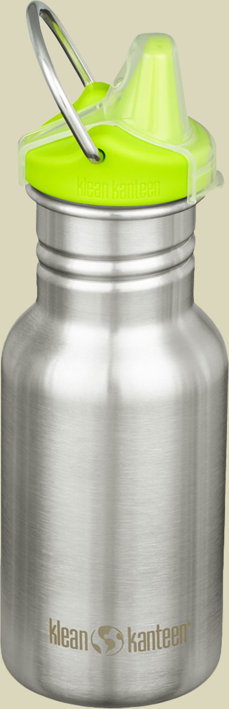 Kid Kanteen Classic Narrow mit Sippy Cap Volumen 355 Farbe brushed stainless