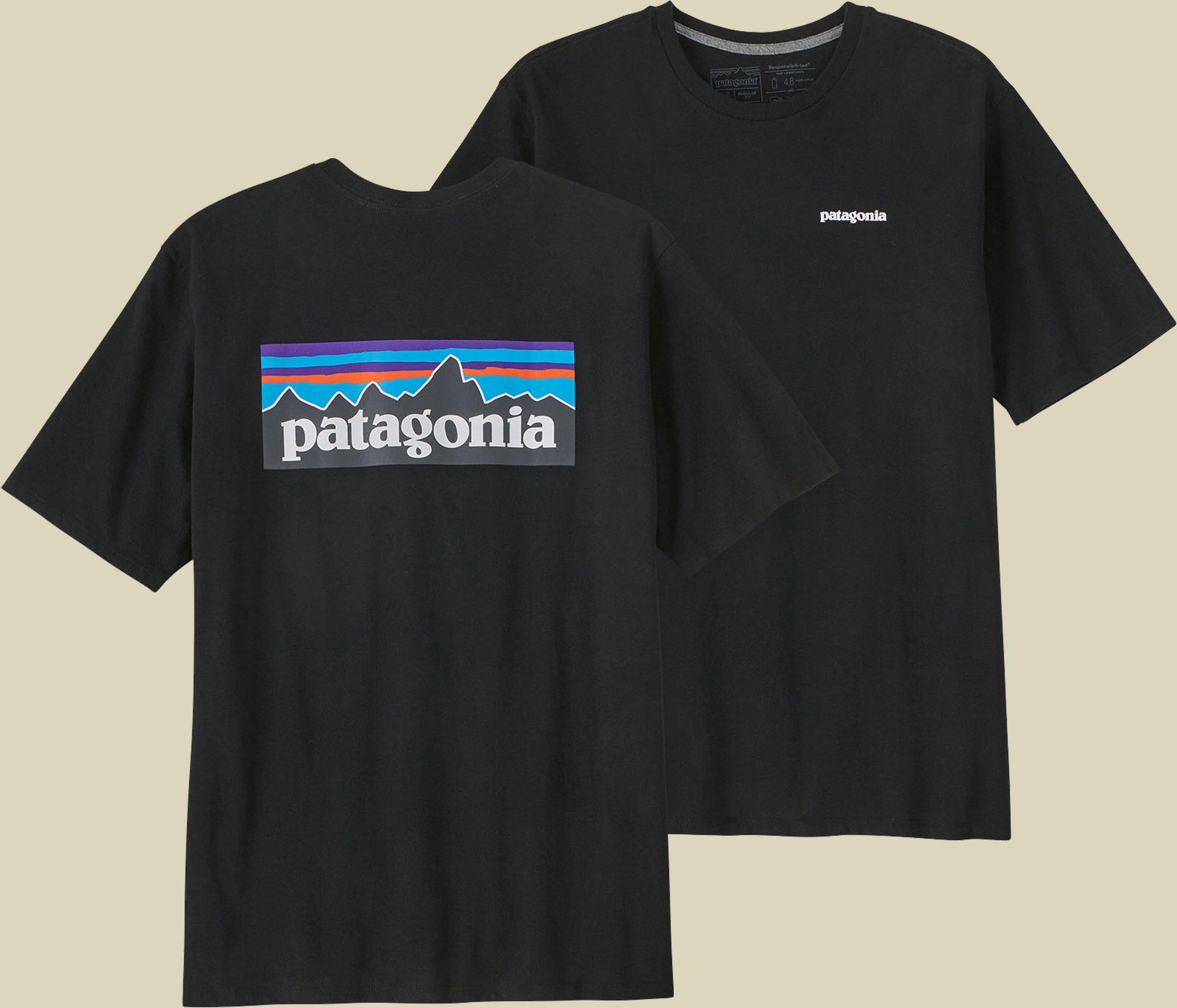 P-6 Logo Responsibili-Tee Men black S - Farbe black