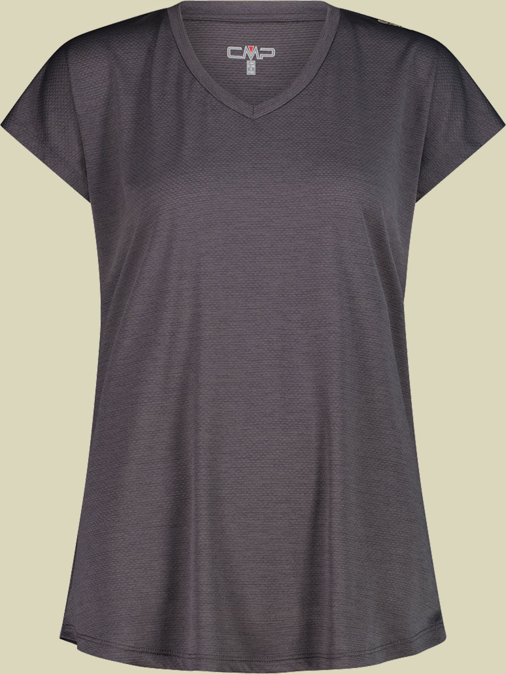 Woman T-Shirt Jacquard Jersey 35N5586 40 braun - Q955 terra