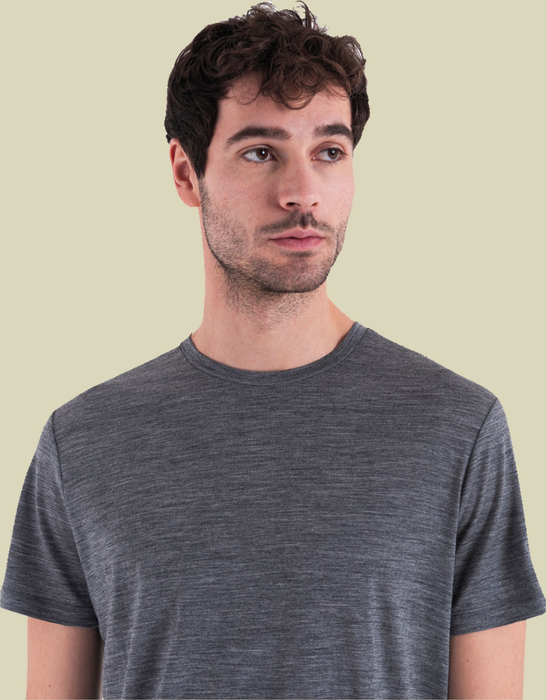 Merino 150 Tech Lite III SS Tee Men L grau - gritstone HTHR-013