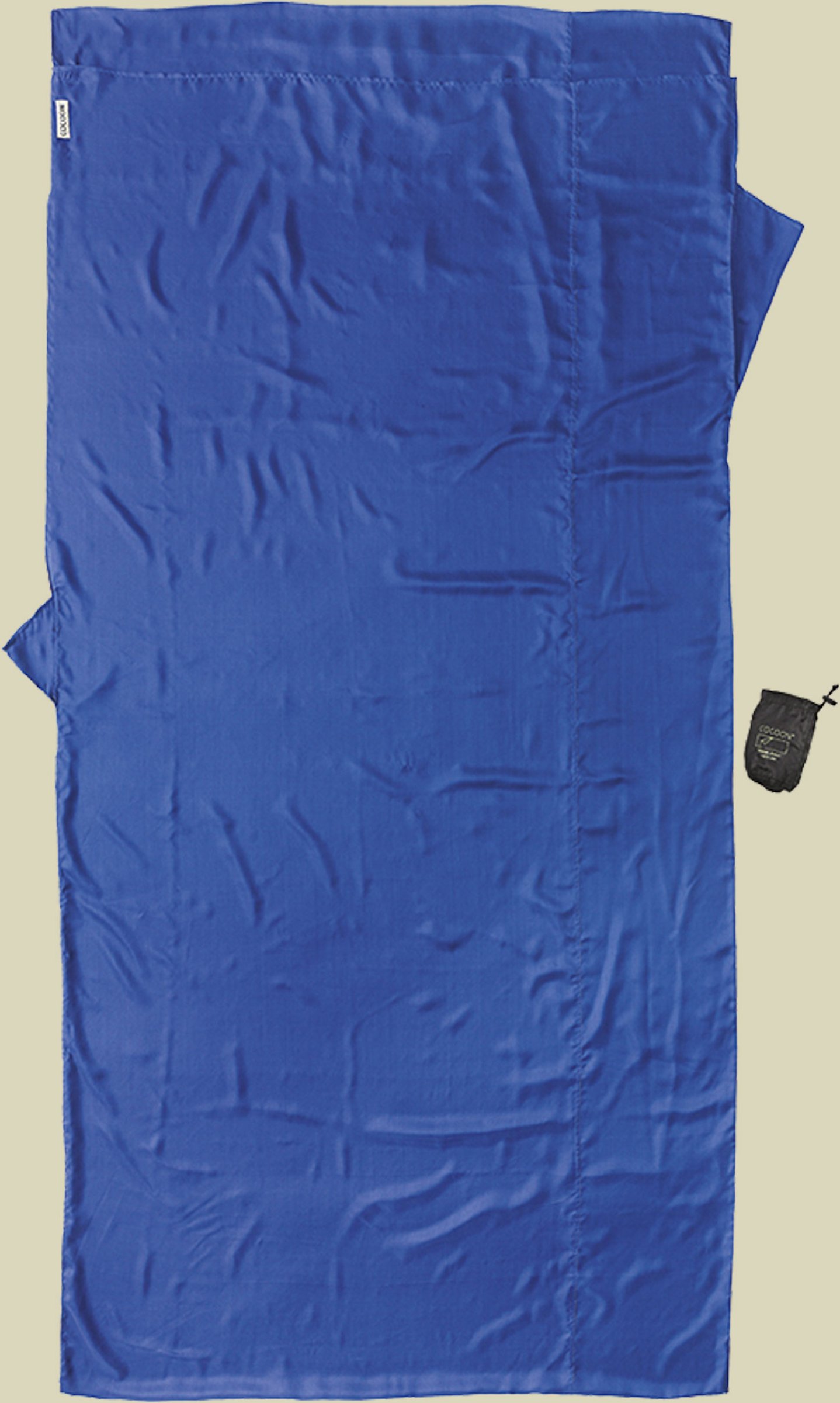TravelSheet Seide Größe 220 x 90 cm Farbe ultramarine blue