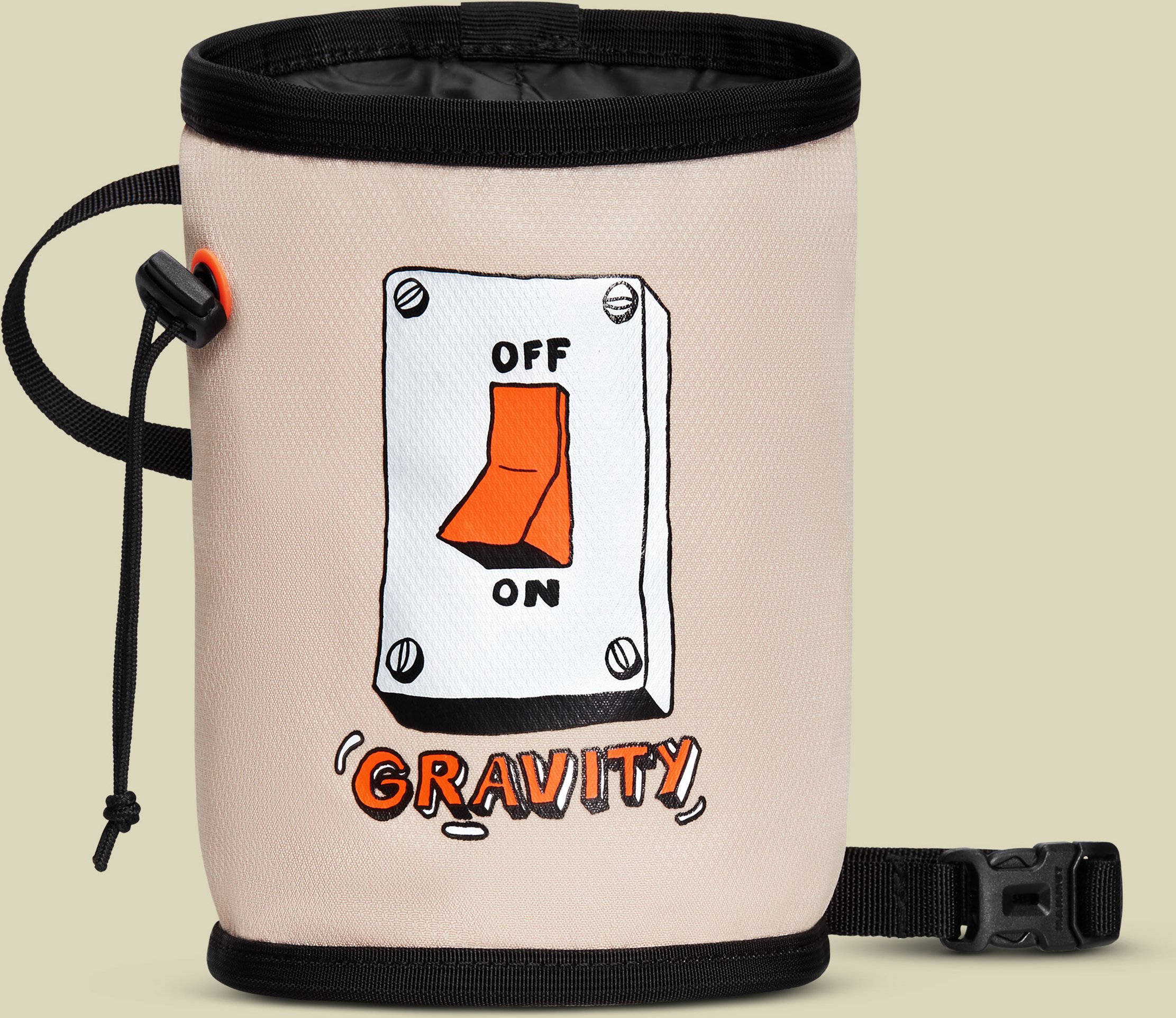 Gym Print Chalk Bag weiß one size - climbing scene AOP