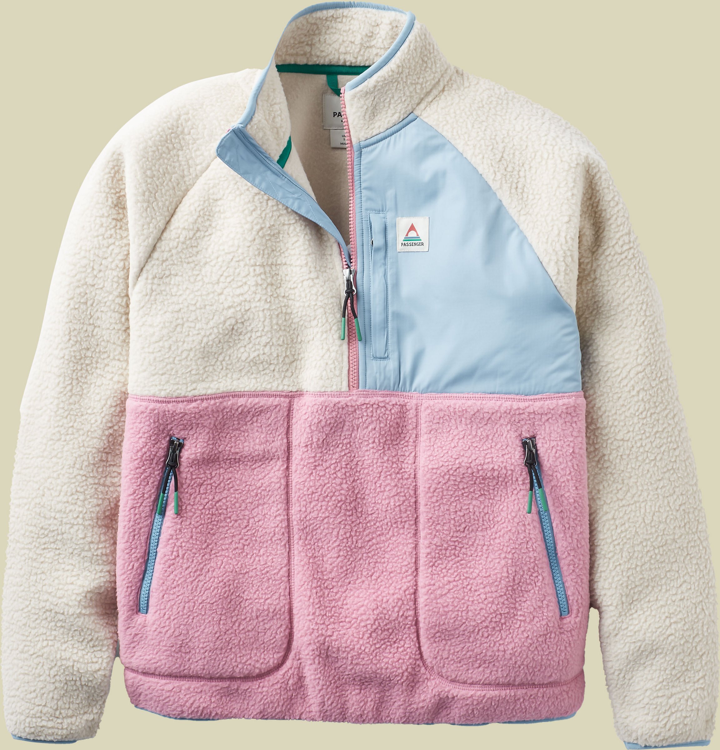 Home Recycled Sherpa Fleece Women M mehrfarbig - oatmeal/pink haze