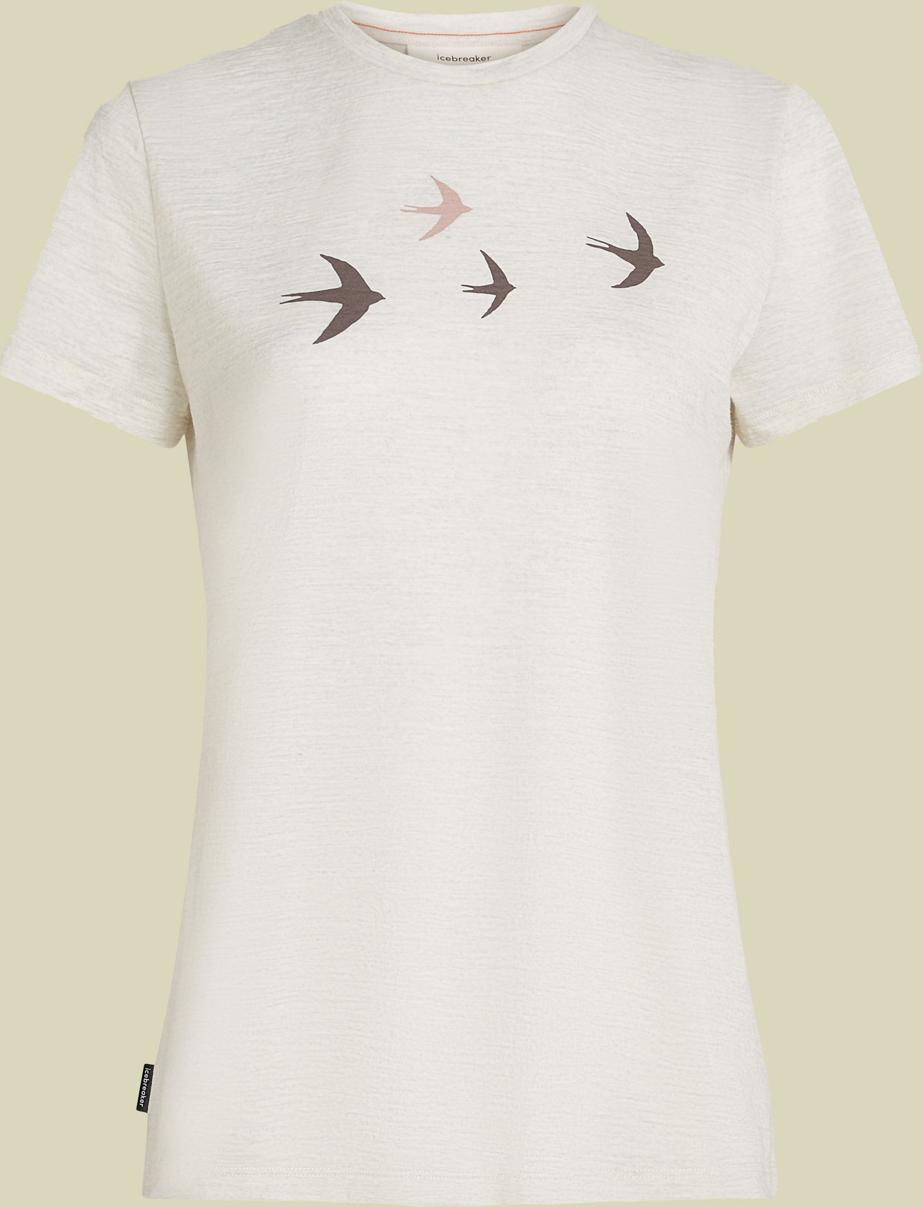 Merino 150 Tech Lite SS Tee Bird Transit Women M beige - ecru heather
