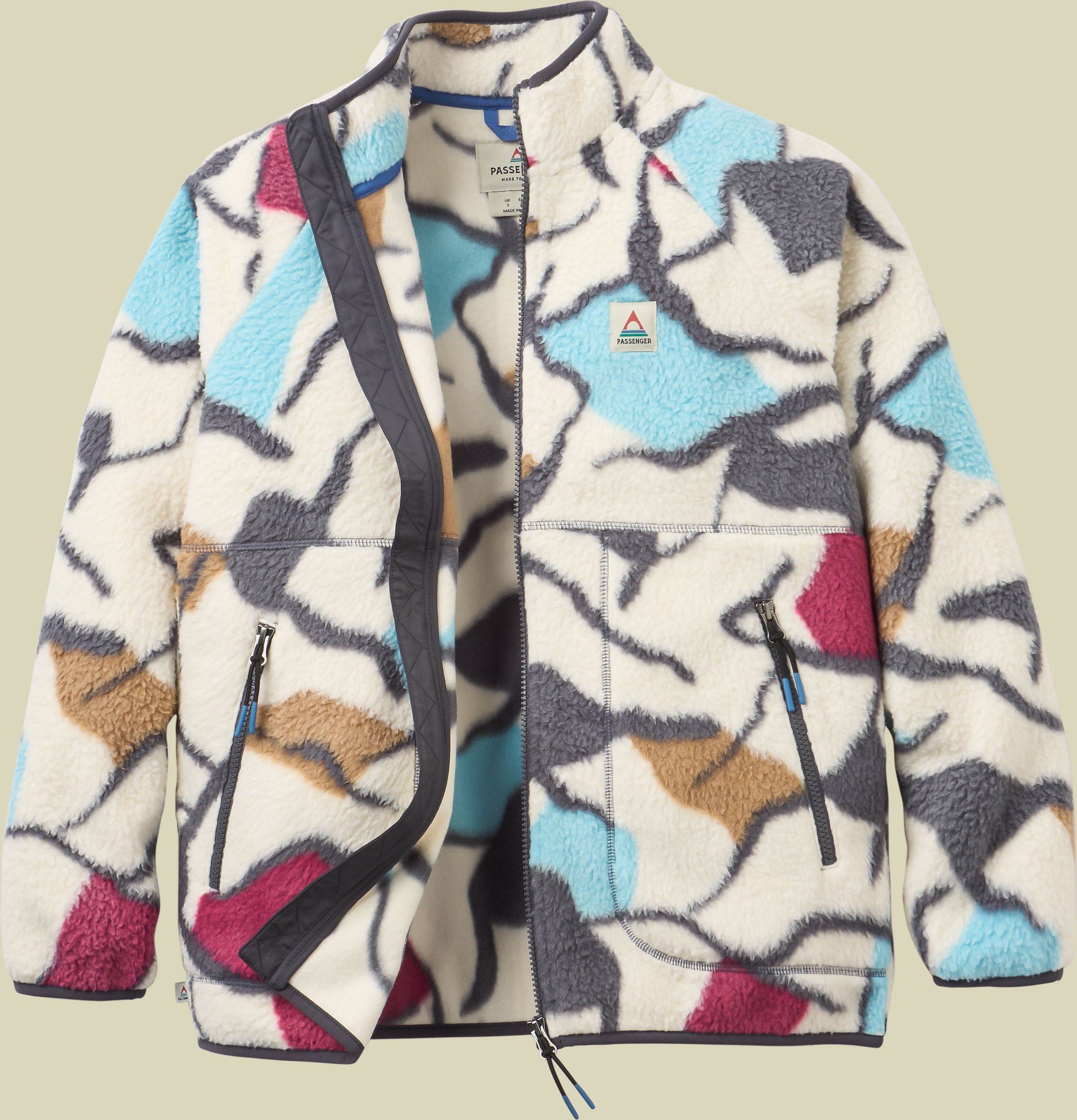 Fairbanks 2.0 Sherpa-Fleece Women S mehrfarbig - abstract trails off white