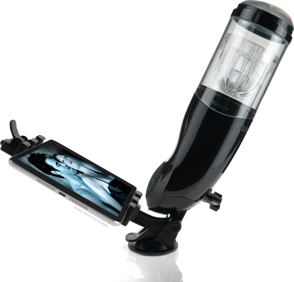 Masturbator „Mega-Bator Ass“ mit Tablet-Halterung und Saugfuß