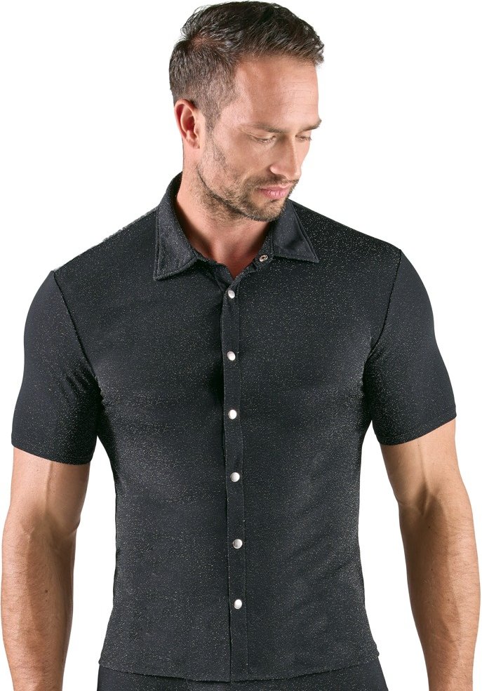 Hemd im schillernden Lurex-Look