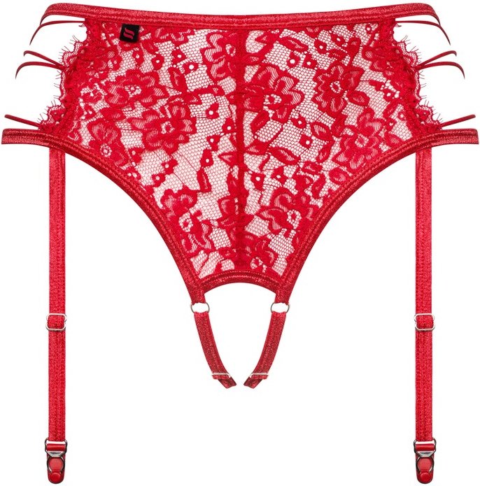 Straps-String ouvert „Rediosa“ aus weicher Stretchspitze